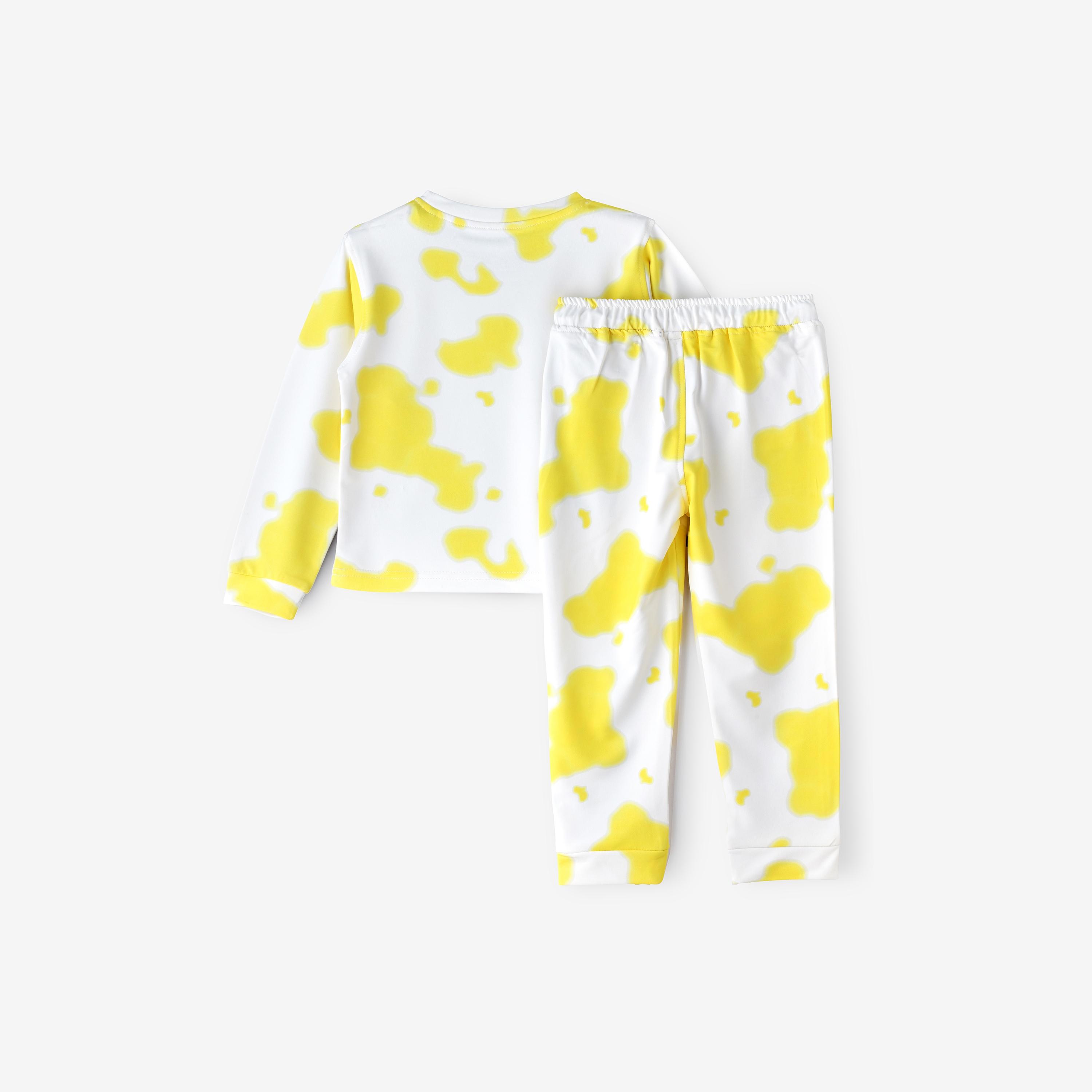 Babyqlo 2-Piece Printed Long Sleeves T-Shirt with Pyjama-girls-clothing-setsandcoords-image-2