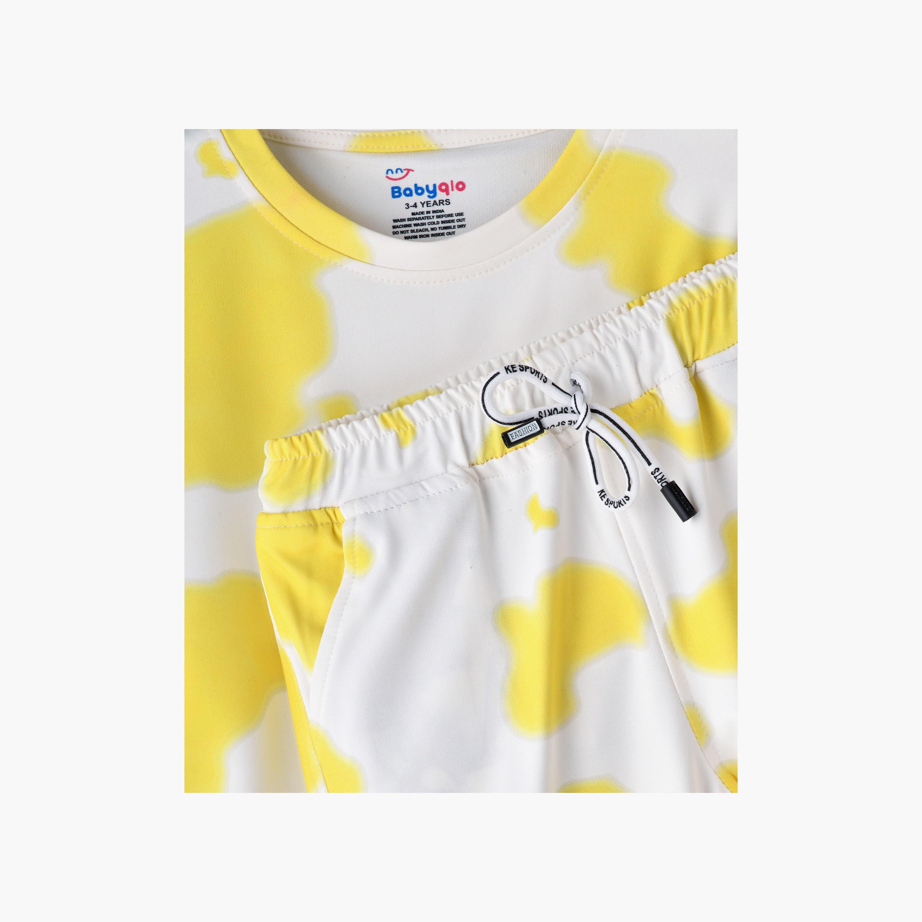 Babyqlo 2-Piece Printed Long Sleeves T-Shirt with Pyjama-girls-clothing-setsandcoords-image-4