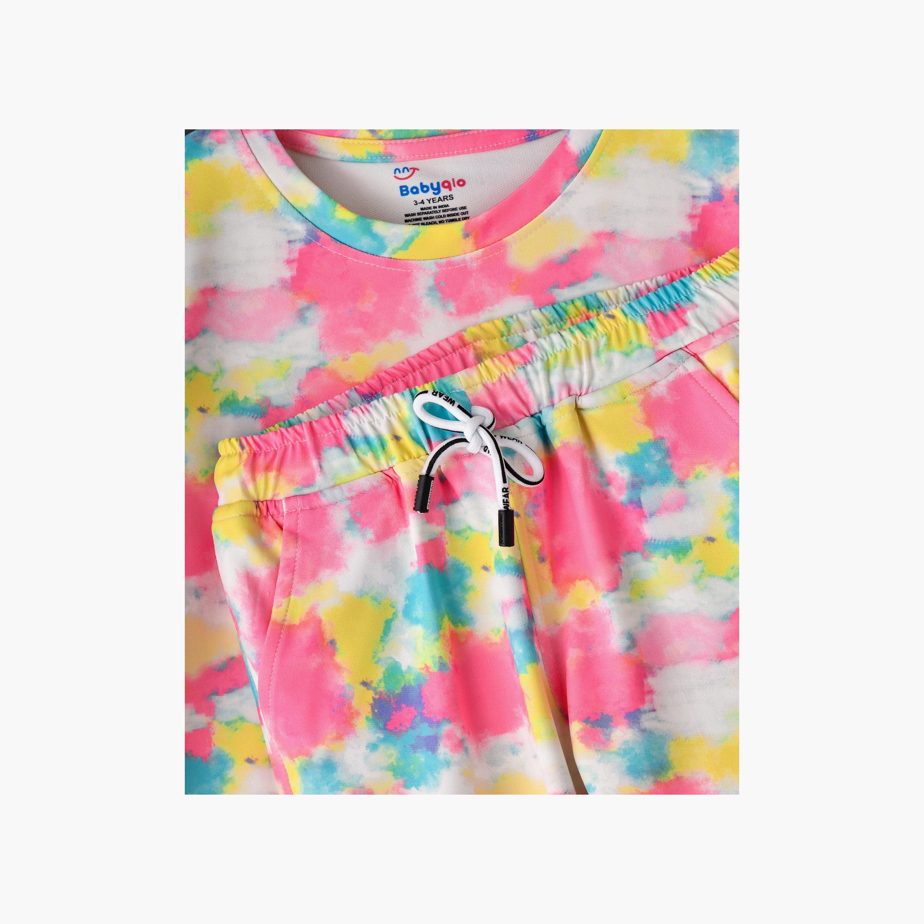 تي شيرت مطبوع بأكمام طويلة قطعتين مع بيجامة من بيبيكلو-girls-clothing-setsandcoords-image-4
