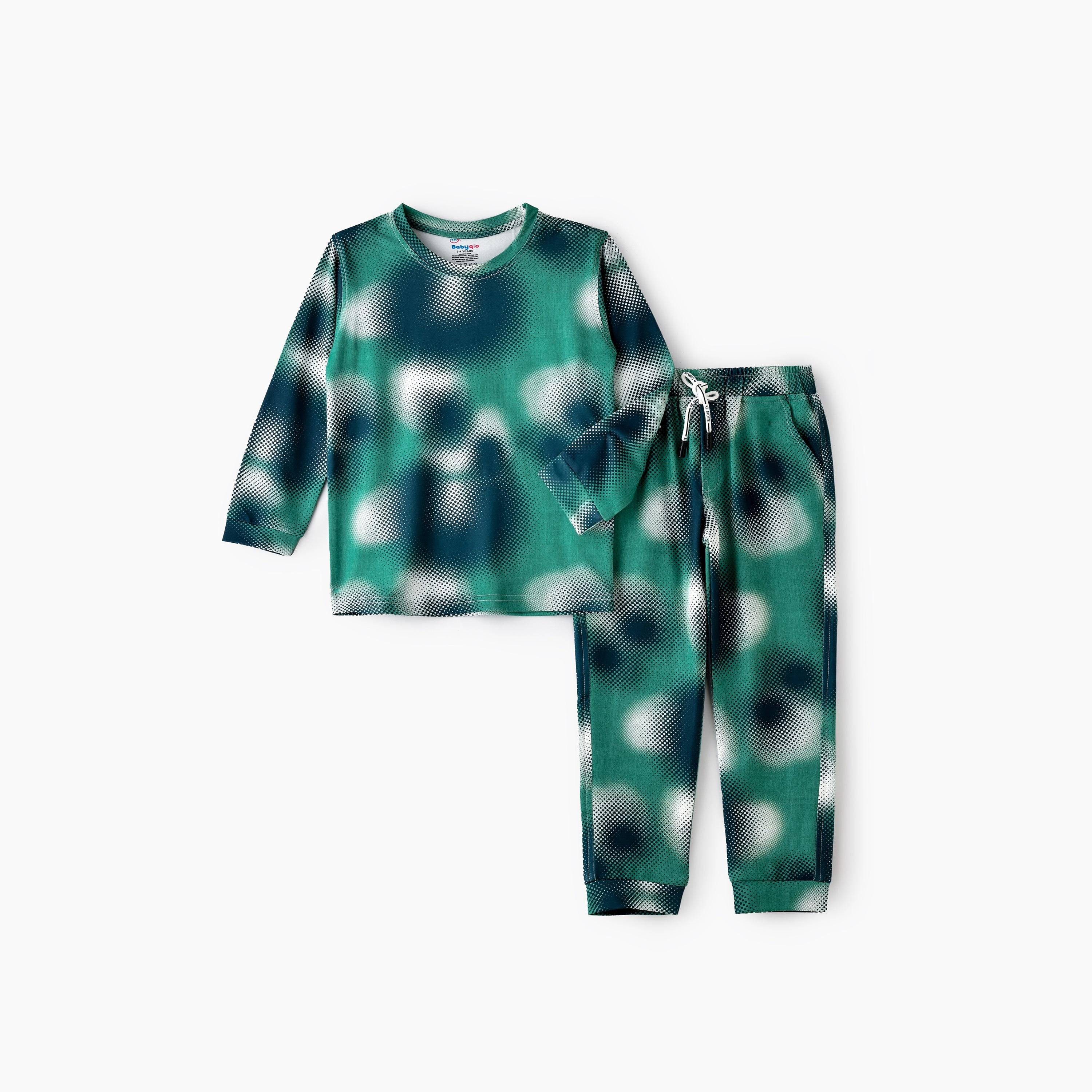 Babyqlo 2-Piece Printed Long Sleeves T-Shirt with Pyjama-boys-clothing-setsandcoords-image-1