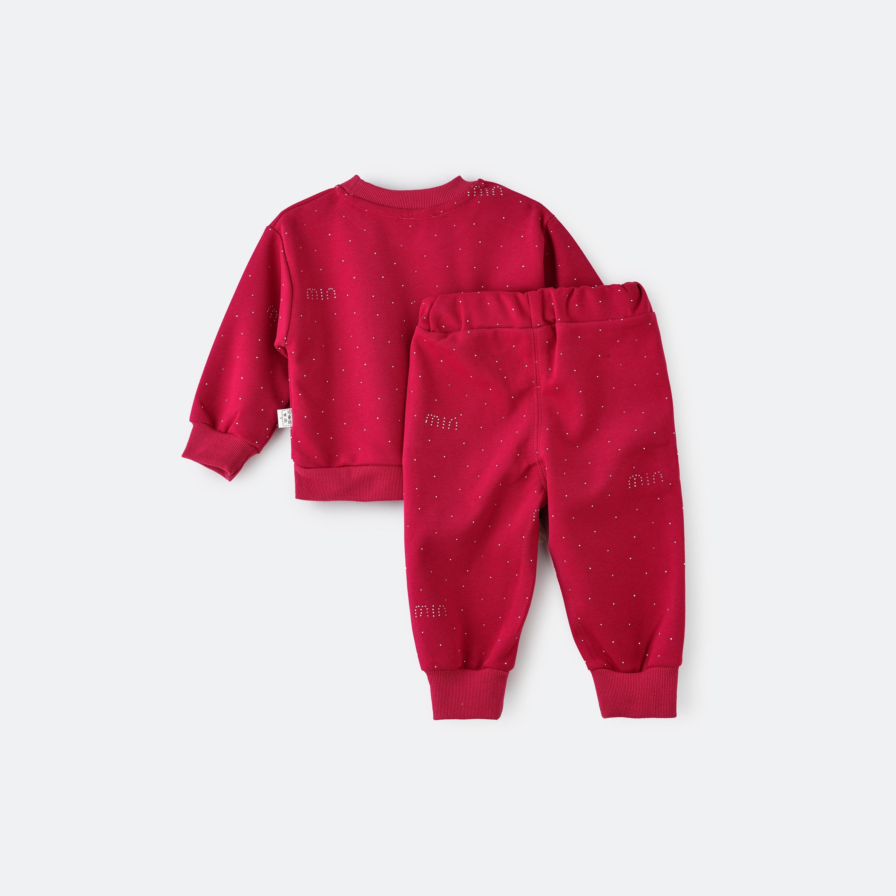 سويت شيرت مطبوع بأكمام طويلة قطعتين مع بنطال ركض من بيبيكلو-baby-girls-clothing-setsandcoords-image-3