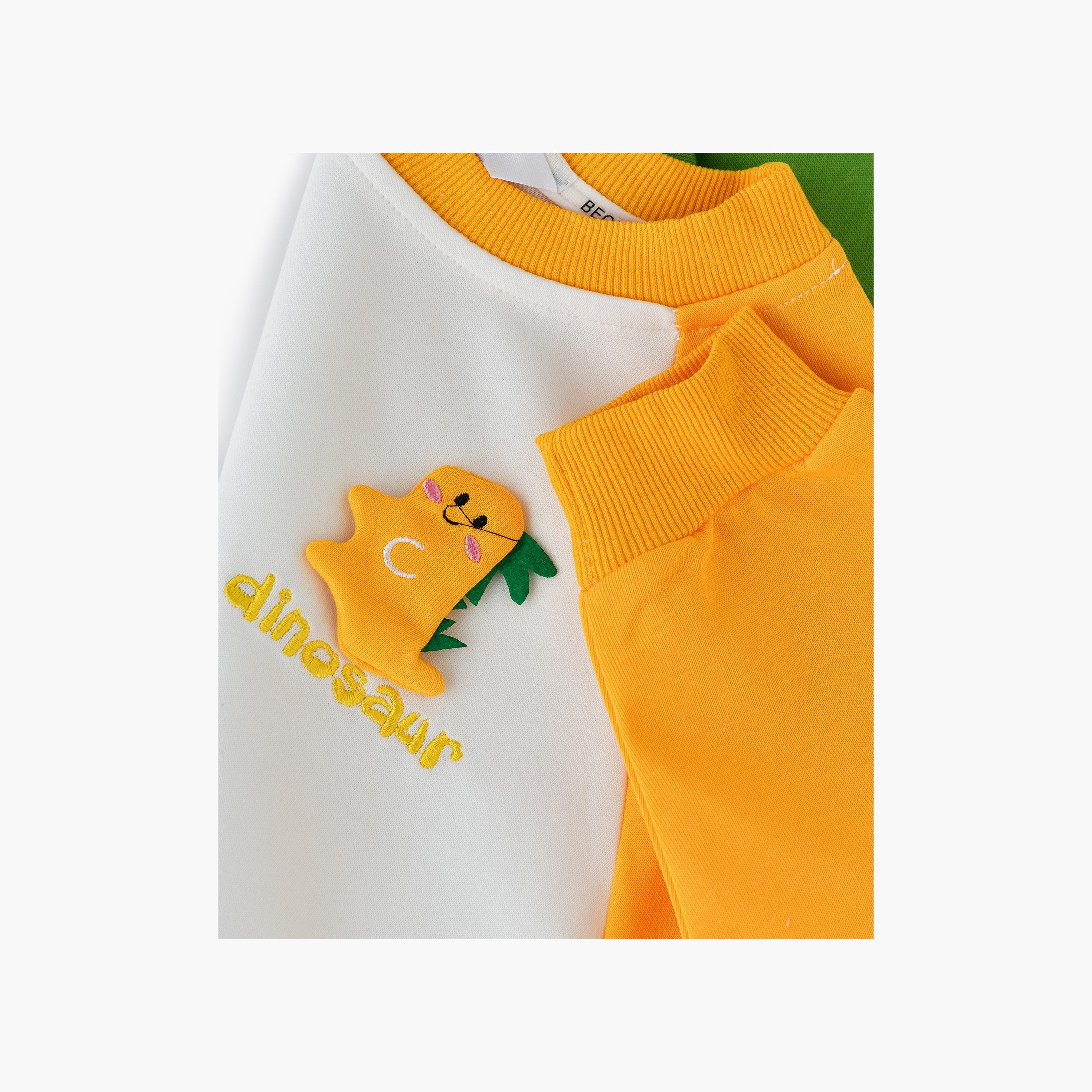 Babyqlo 2-Piece Colour Blocked Long Sleeves Sweatshirt with Joggers-boys-clothing-setsandcoords-image-4