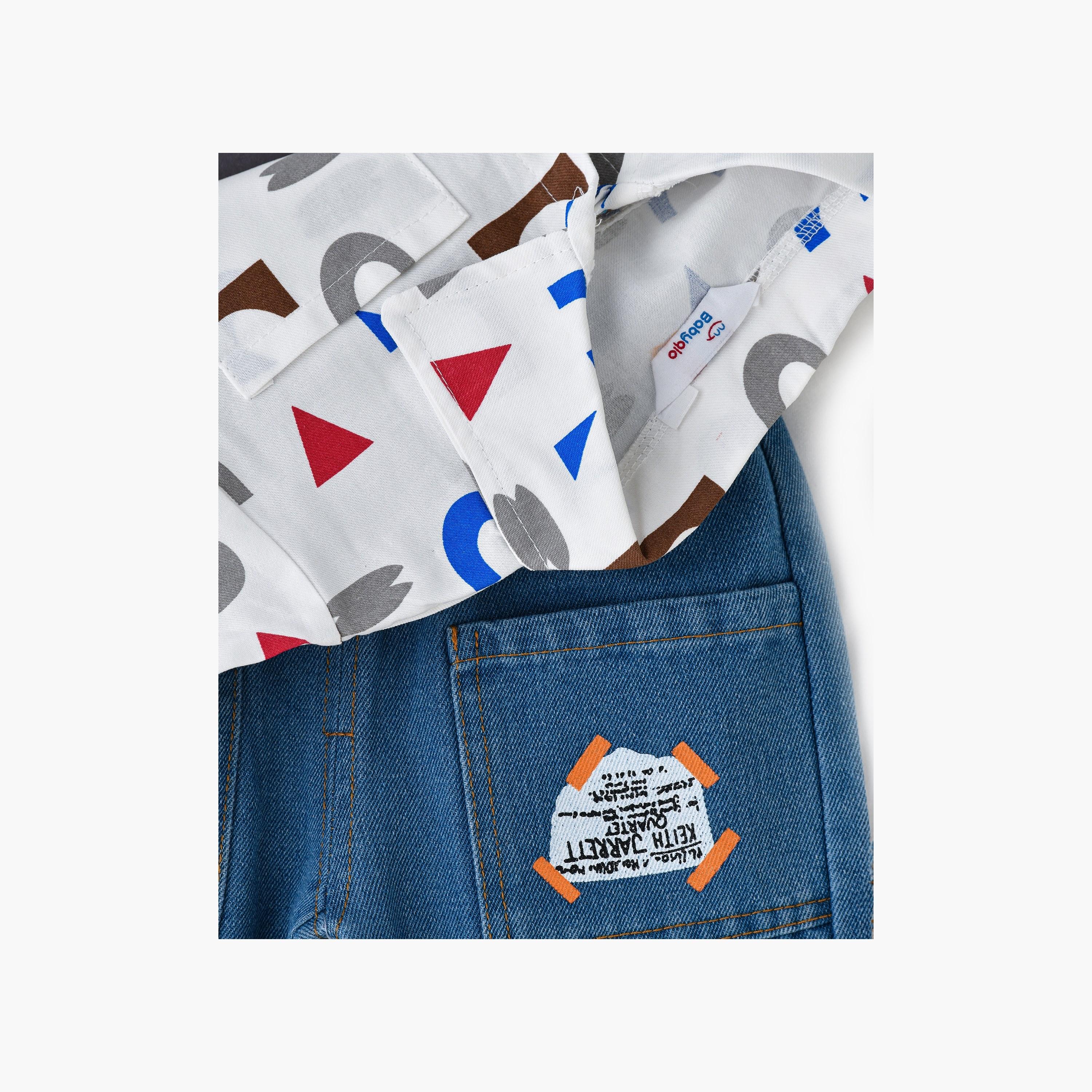Babyqlo 3-Piece Printed Long Sleeves Shirt, T-Shirt with Jeans-baby-boys-clothing-setsandcoords-image-4