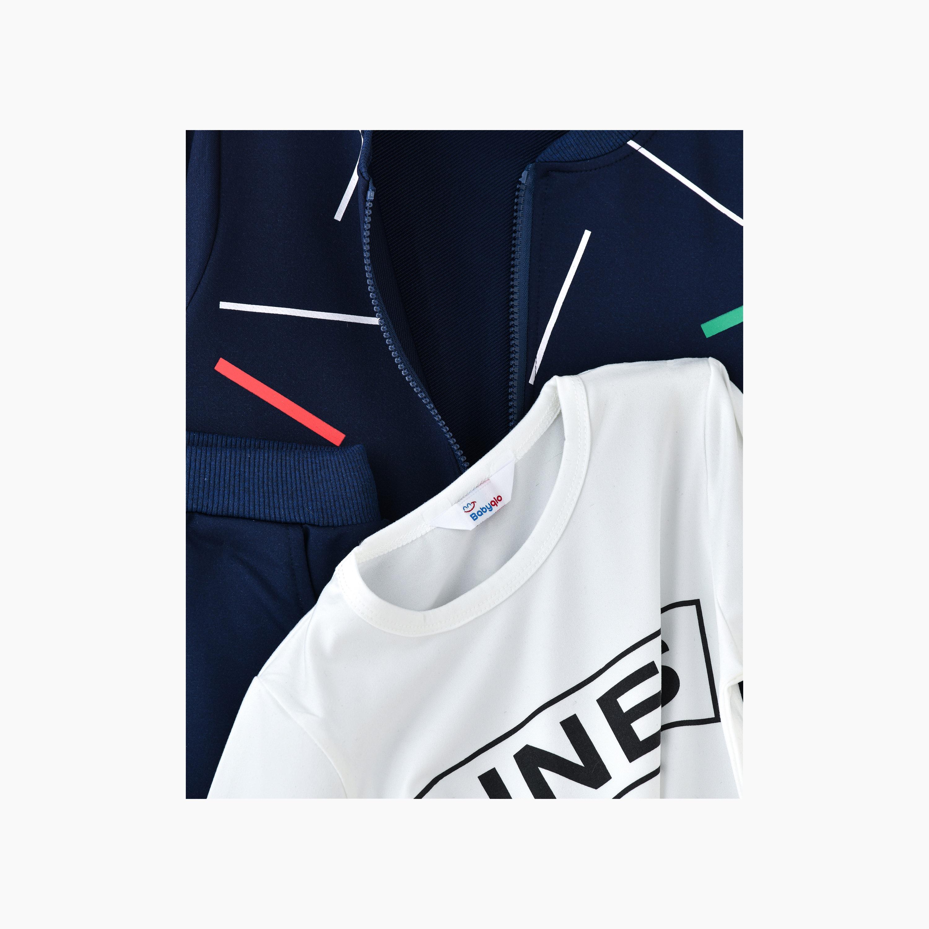 جاكيت مطبوع بأكمام طويلة 3 قطع وتي شيرت وبنطلون من بيبيكلو-boys-clothing-setsandcoords-image-2