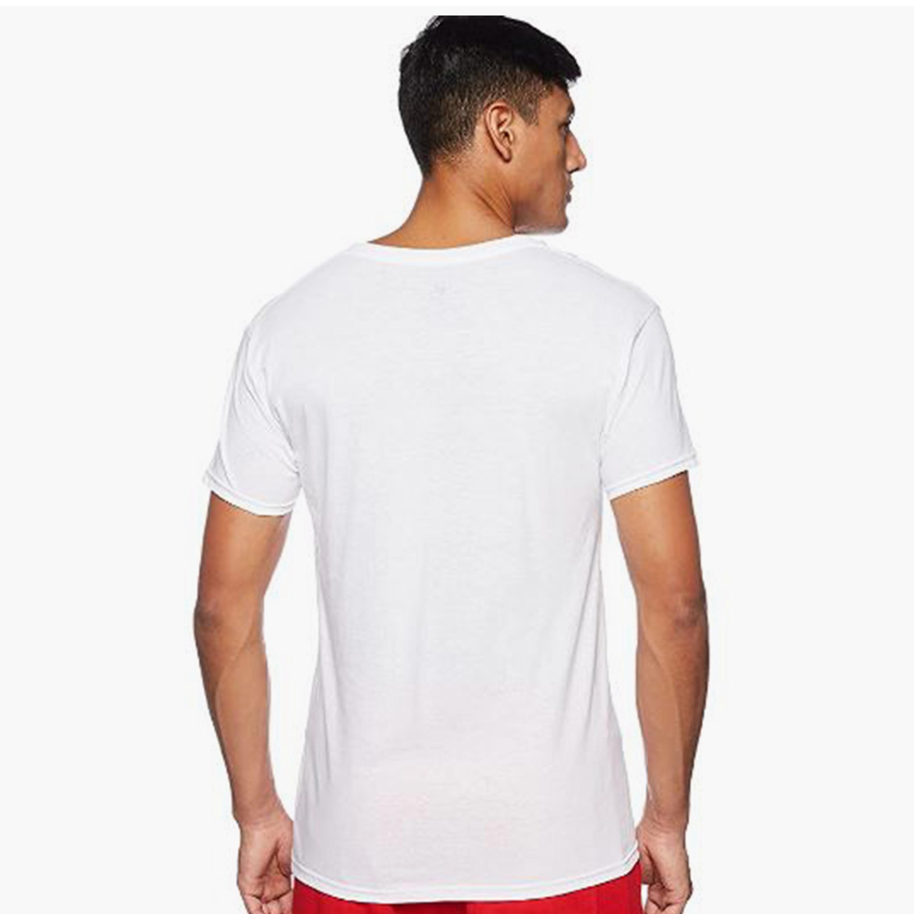 مجموعة هنس من 3 تي شيرتات رجالية سادة بأكمام قصيرة ورقبة على شكل حرف V-men-clothing-tshirtsandpolos-tshirts-image-5