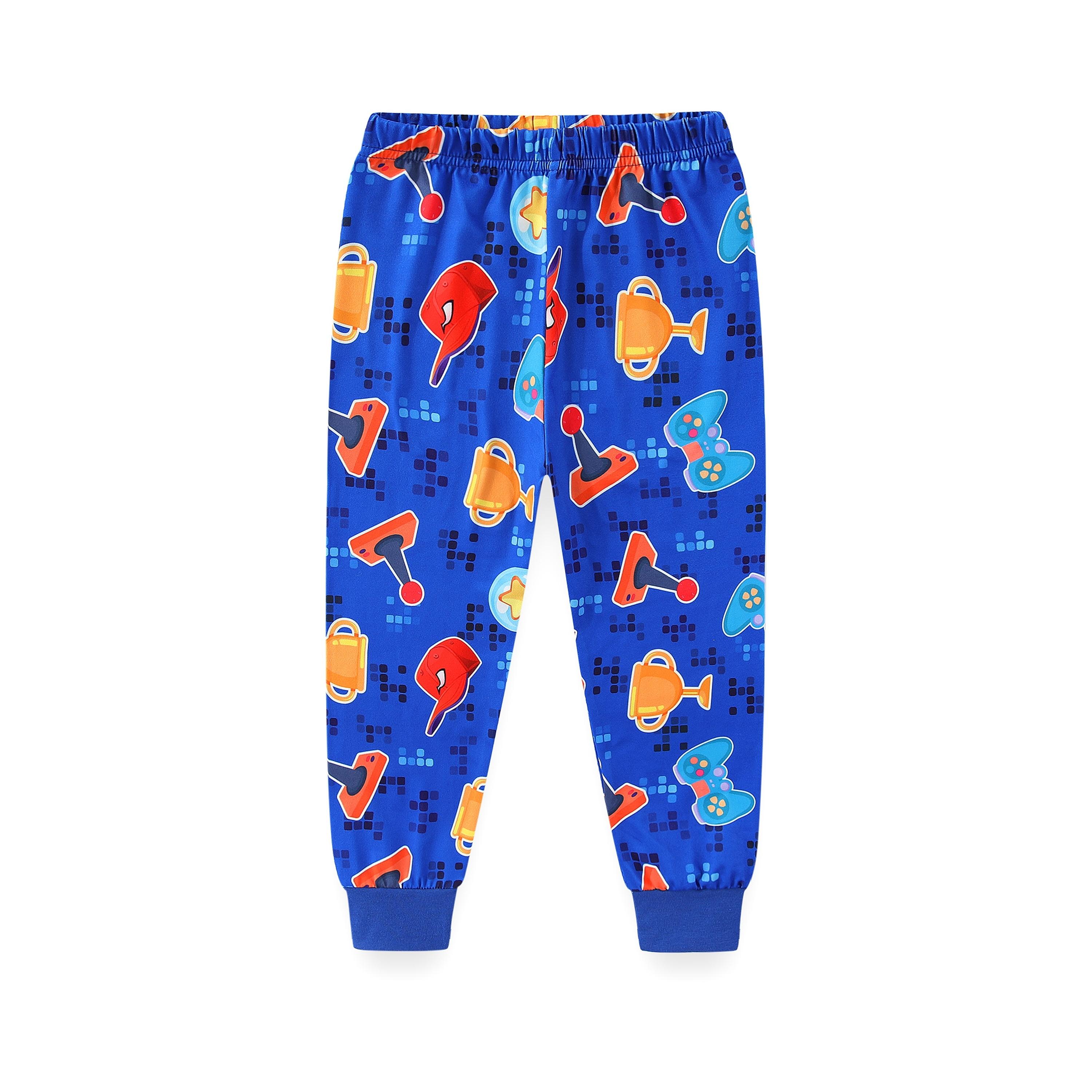 Babyqlo 2-Piece Game On! Printed Glow-in-the-Dark T-Shirt with Pyjama-boys-clothing-nightwear-image-8