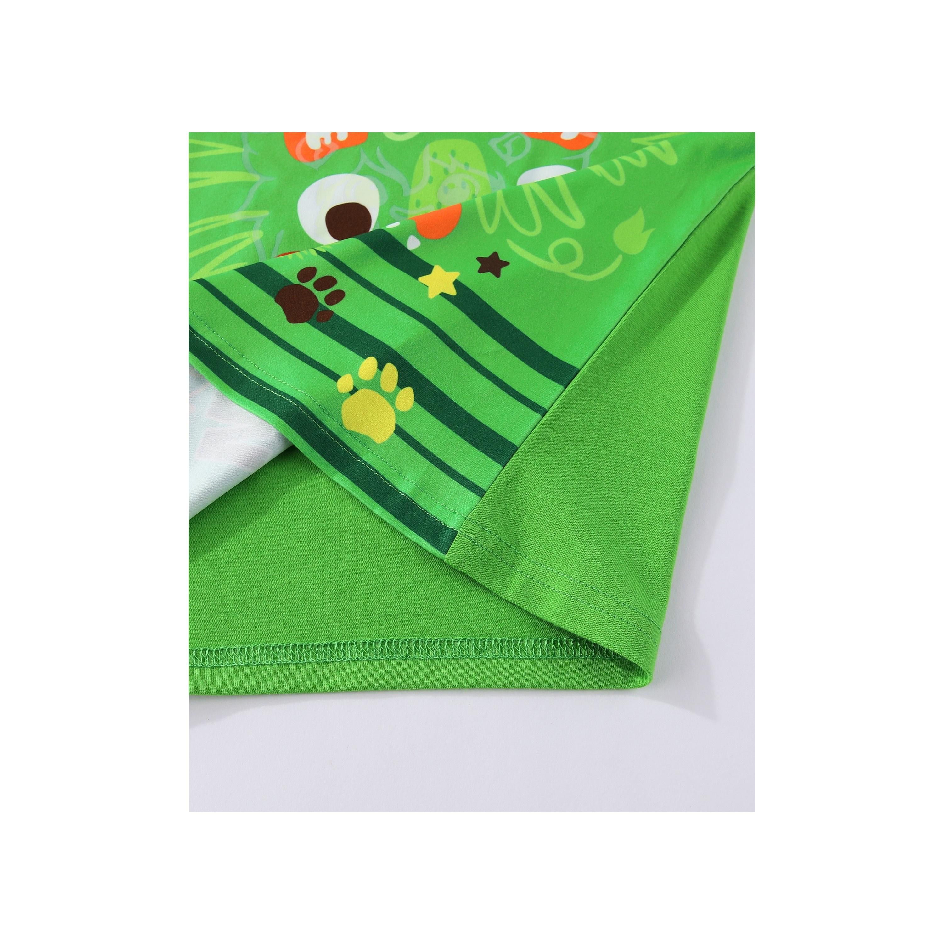 Babyqlo 2-Piece Go Wild Jungle Printed Glow-in-the-Dark T-Shirt with Pyjama-boys-clothing-nightwear-image-10