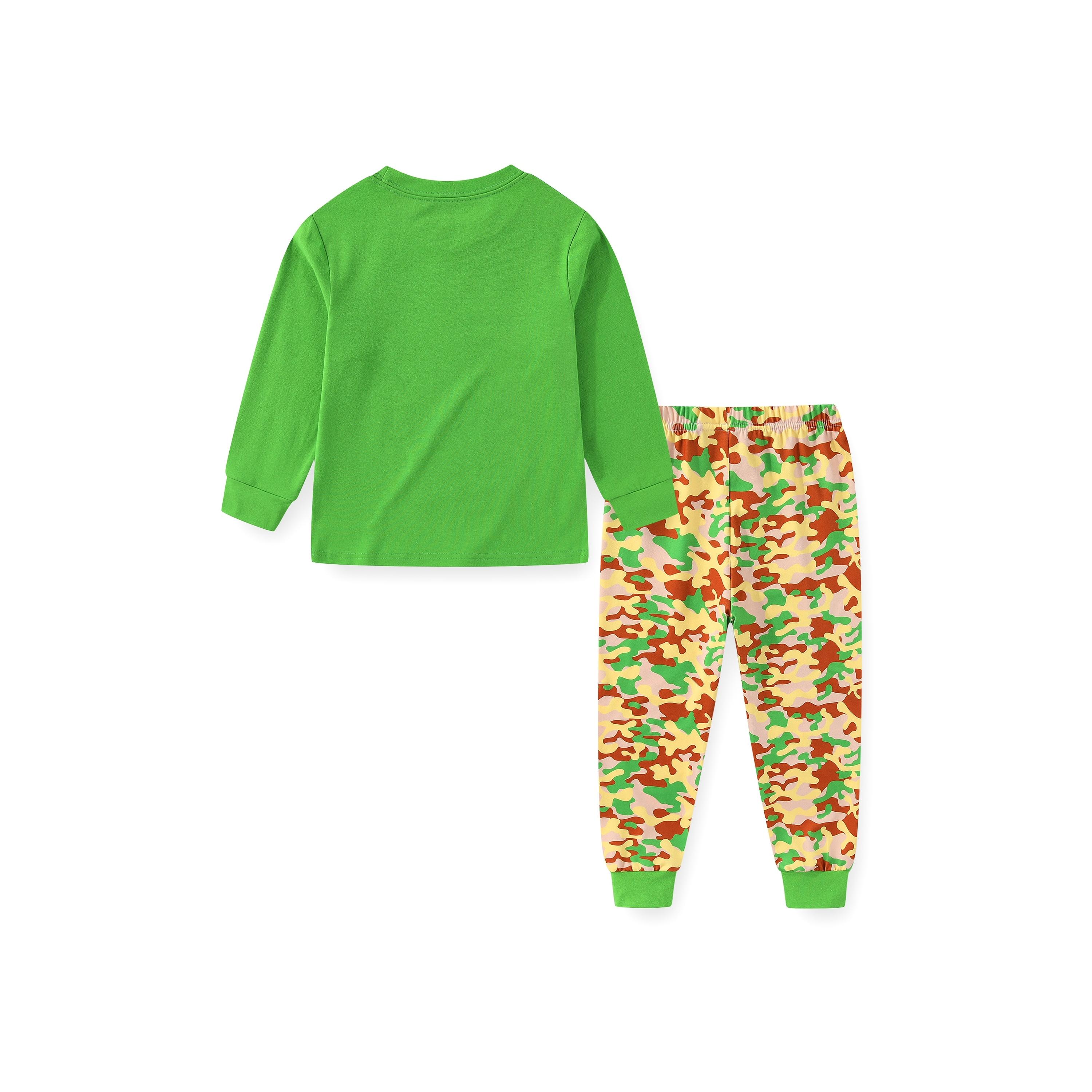 Babyqlo 2-Piece Go Wild Jungle Printed Glow-in-the-Dark T-Shirt with Pyjama-boys-clothing-nightwear-image-3