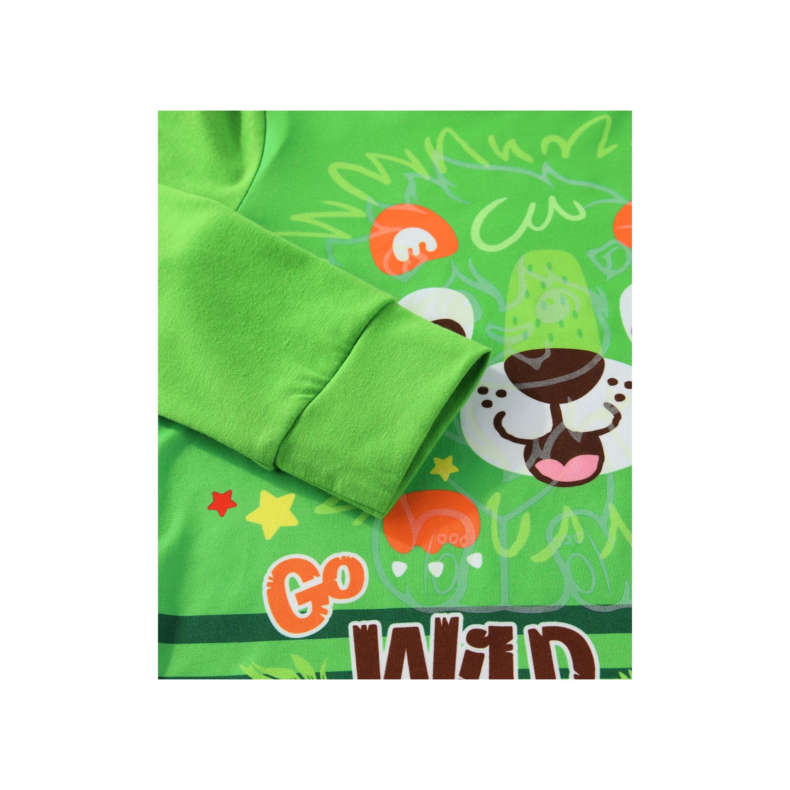 Babyqlo 2-Piece Go Wild Jungle Printed Glow-in-the-Dark T-Shirt with Pyjama-boys-clothing-nightwear-image-9