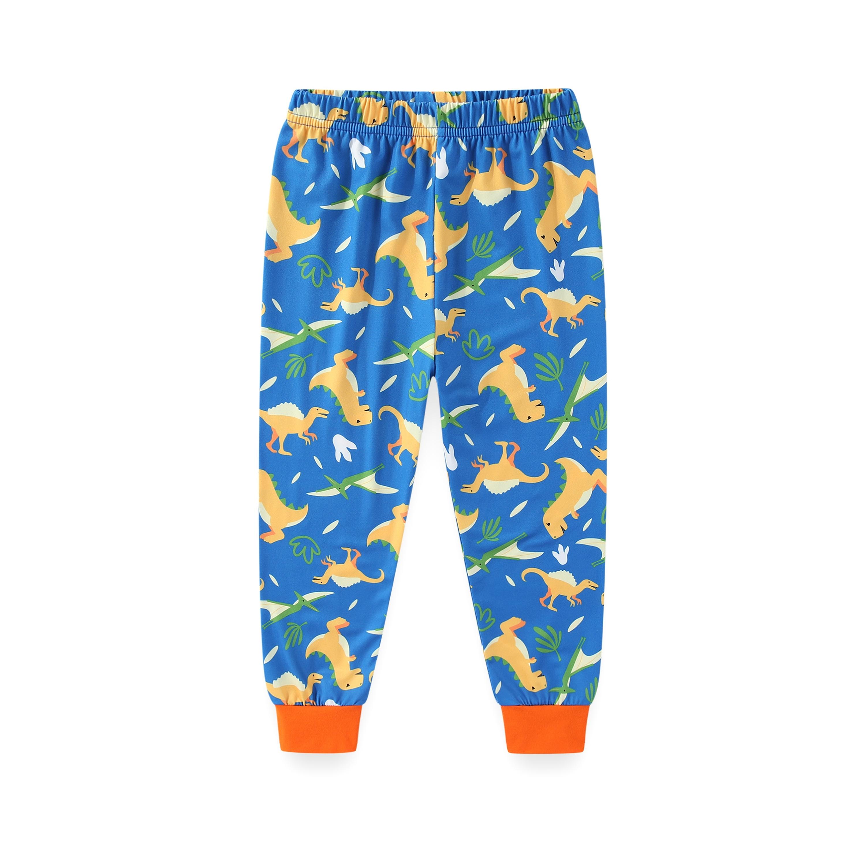 Babyqlo 2-Piece Roaring Dino Printed Glow-in-the-Dark T-Shirt with Pyjama-boys-clothing-nightwear-image-8