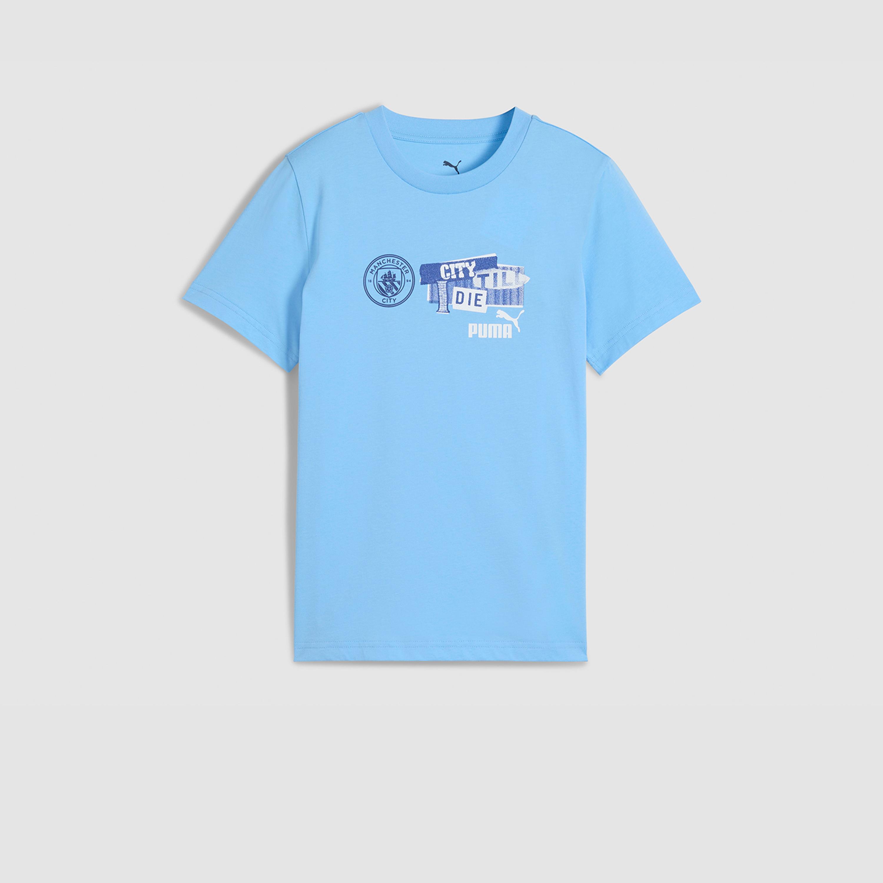 Puma Kids Manchester City FC FtblNergy Short Sleeve T-Shirt-sports-boys-clothing-tops-image-5