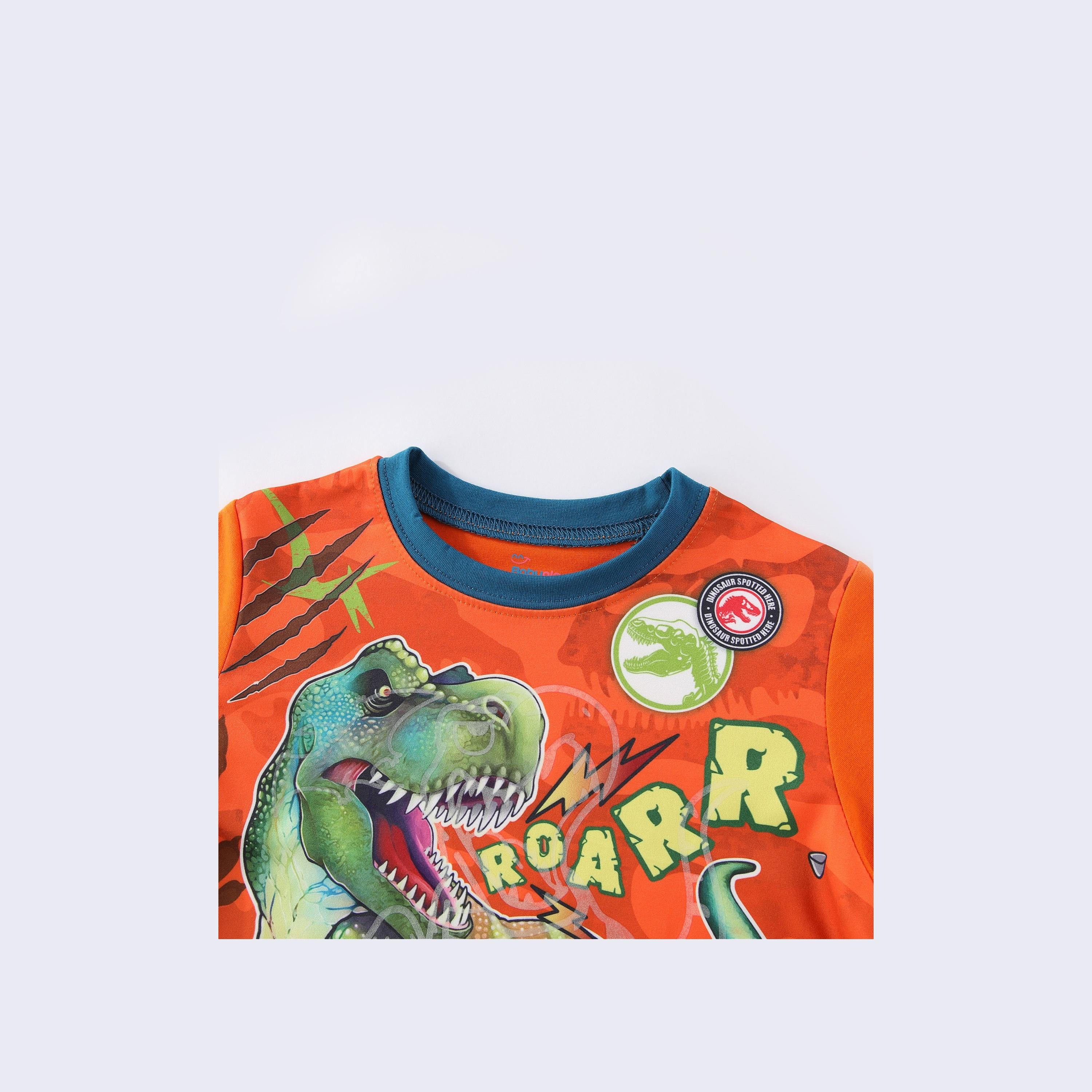 تي شيرت بطبعة روار تي-ركس ويتوهج في الظلام قطعتين مع بيجامة من بيبيكلو-boys-clothing-nightwear-image-9