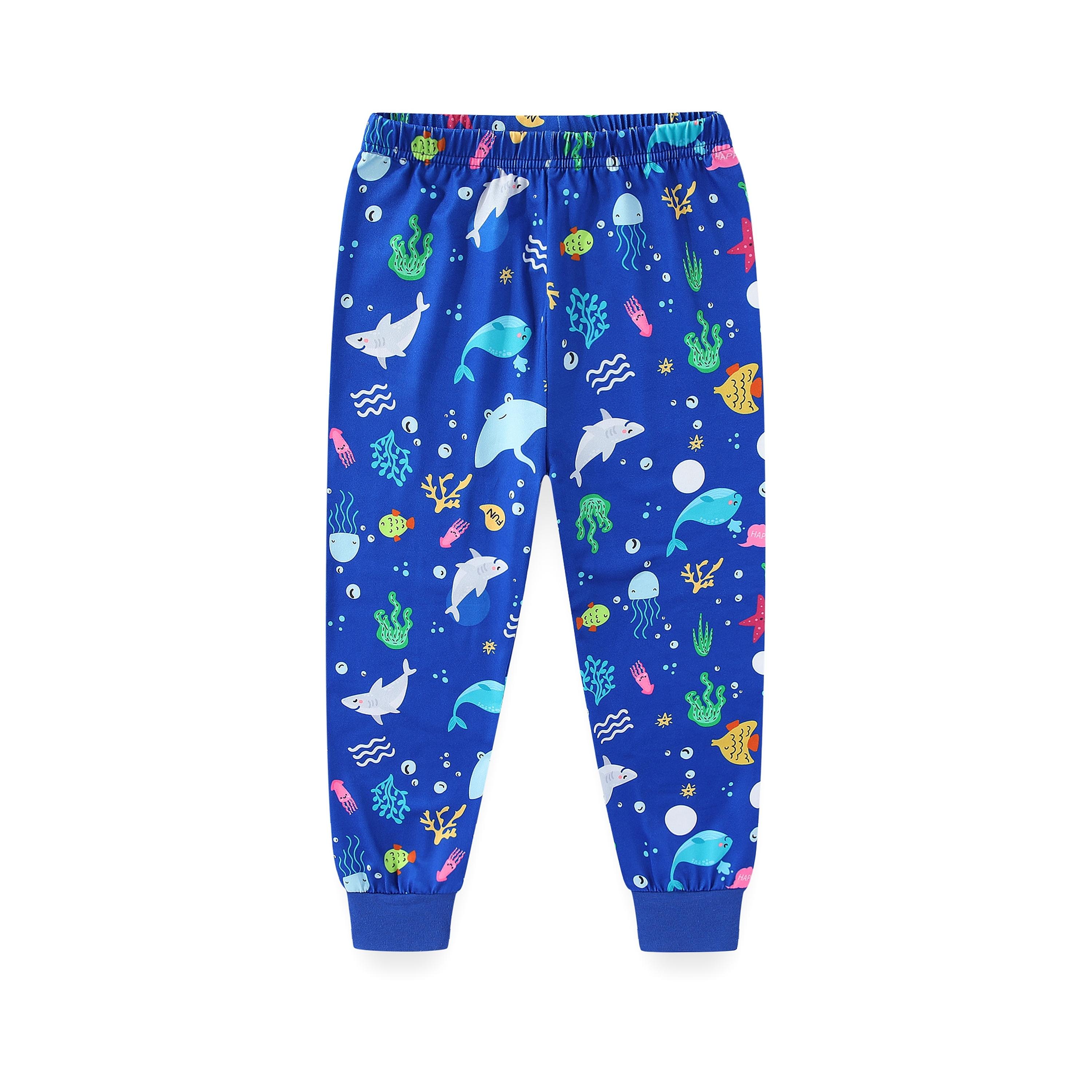 Babyqlo 2-Piece Undersea Friends Printed Glow-in-the-Dark T-Shirt with Pyjama-boys-clothing-nightwear-image-11