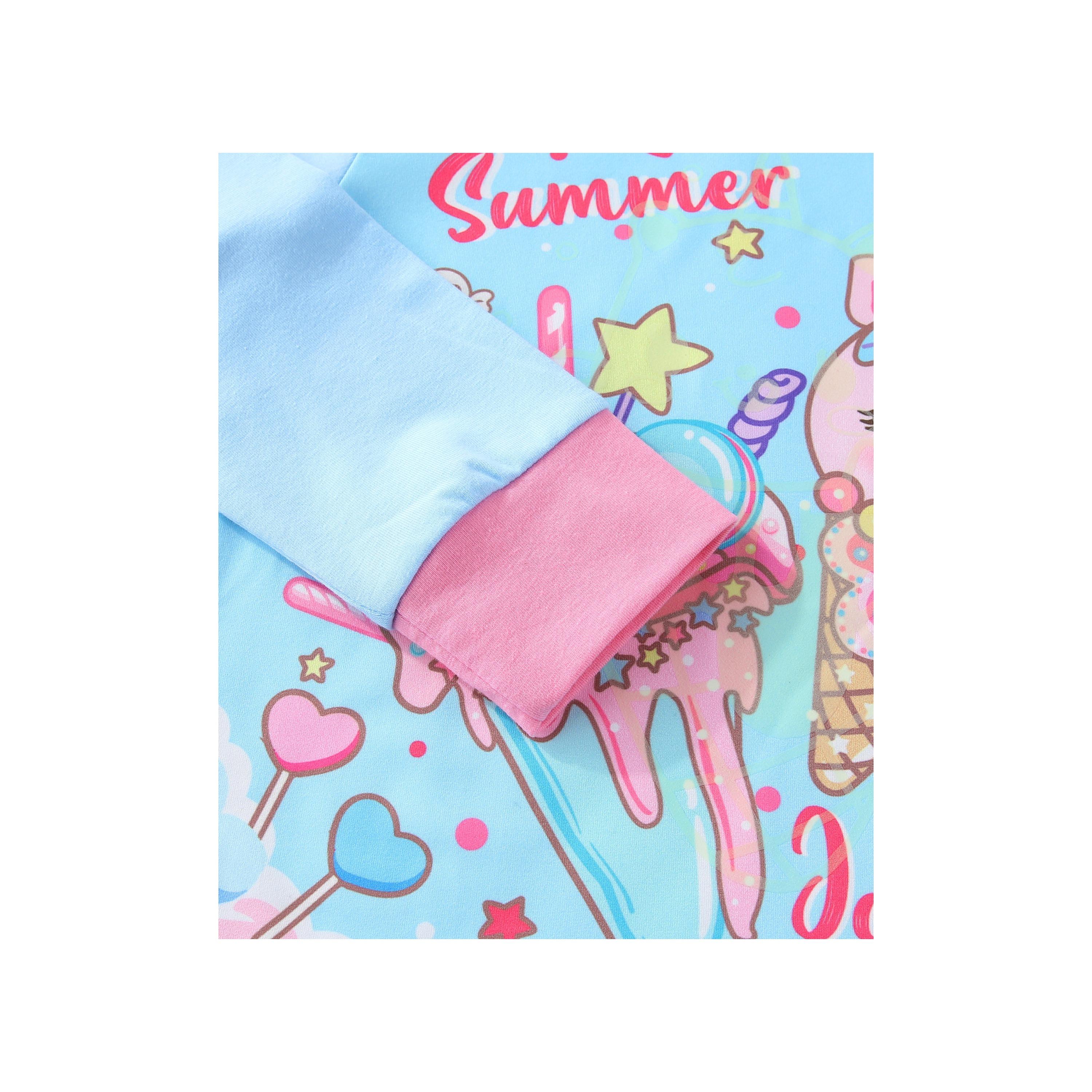 تي شيرت بطبعة سمر سويت تريتس ويتوهج في الظلام قطعتين مع بيجامة من بيبيكلو-girls-clothing-nightwear-image-11