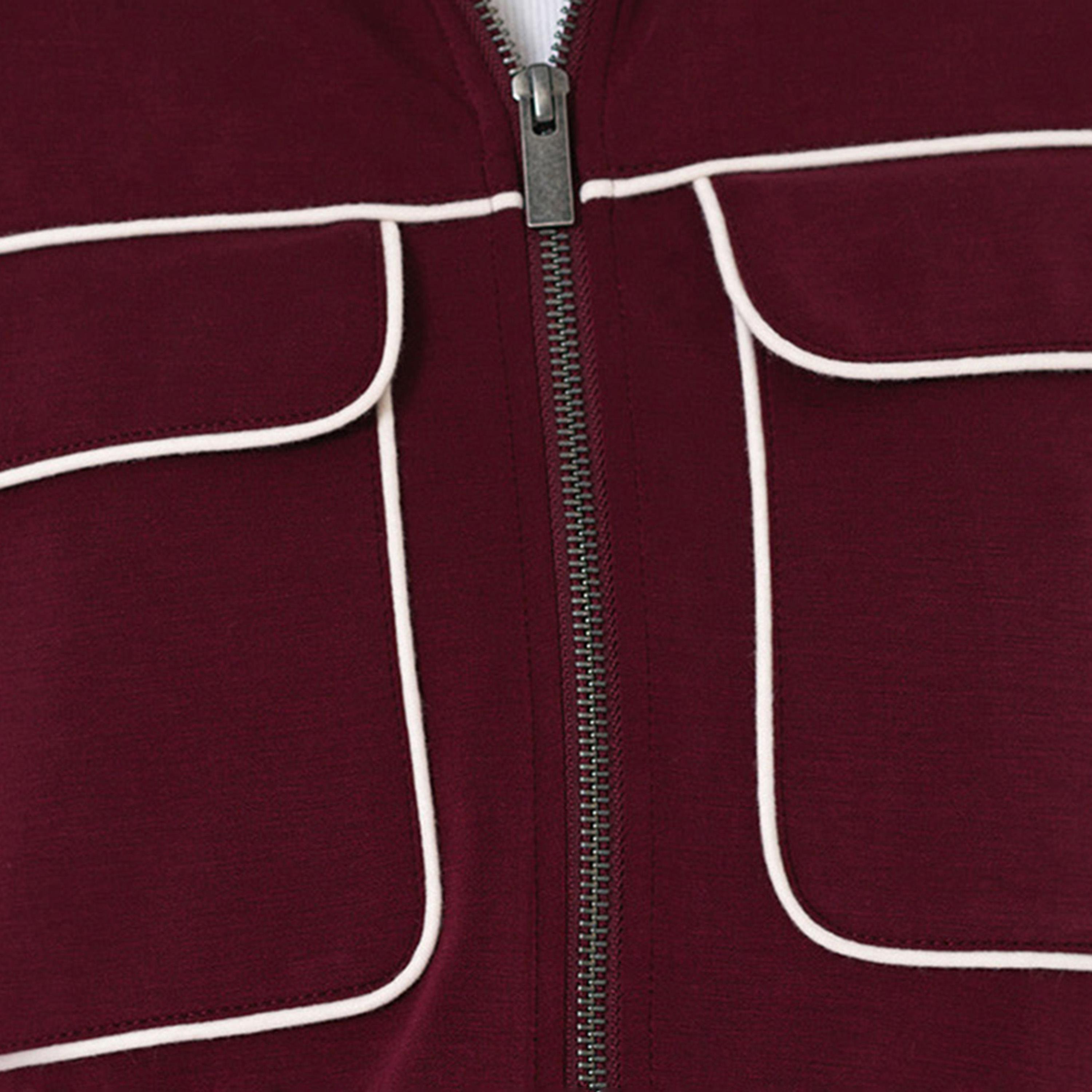 French Connection Red High Neck Women's Jacket-women-winterwear-coatsandjackets-jackets-image-5