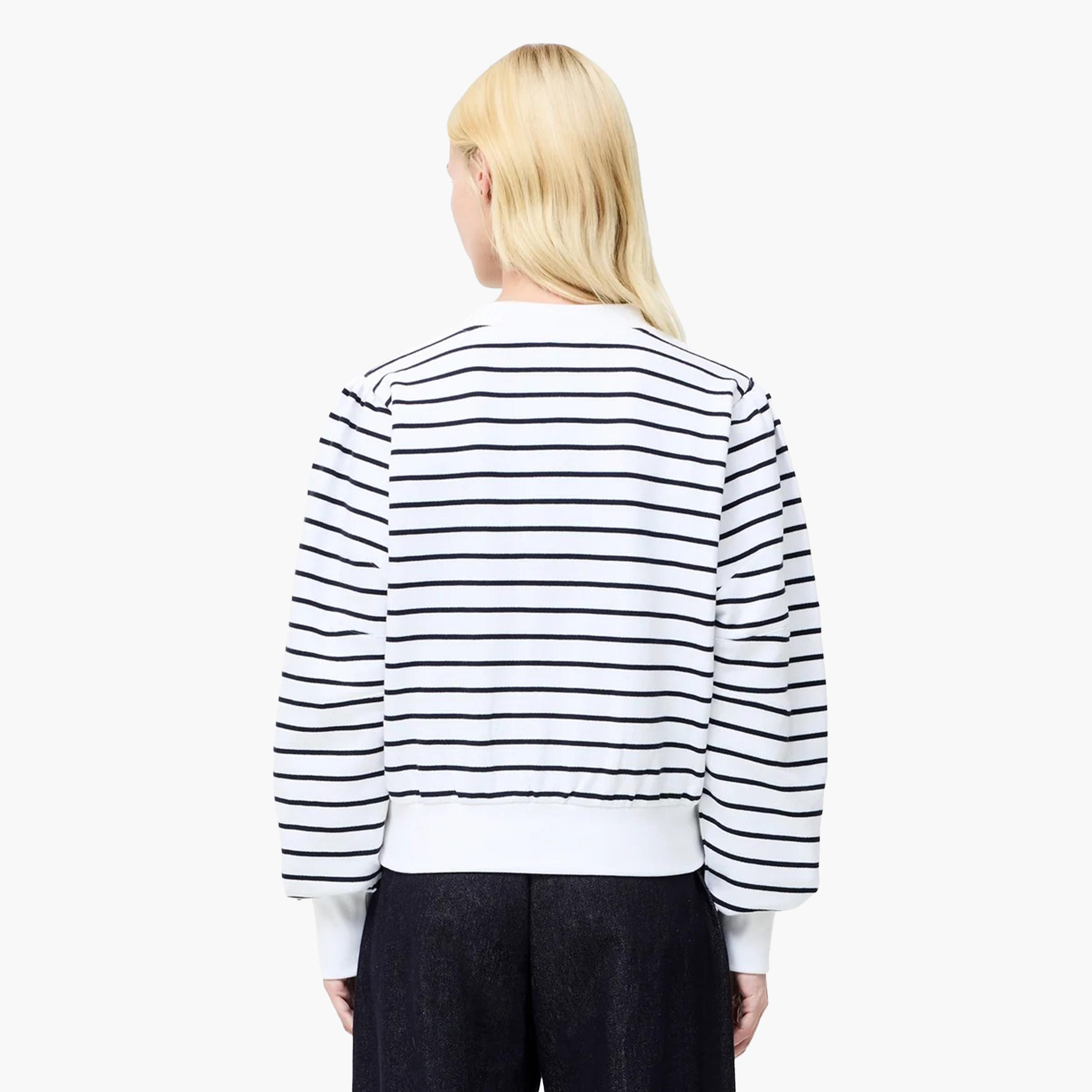 سويت شيرت حريمي مخطط باللون الأبيض من فرينش كونكشن-women-clothing-hoodiesandsweatshirts-sweatshirts-image-3