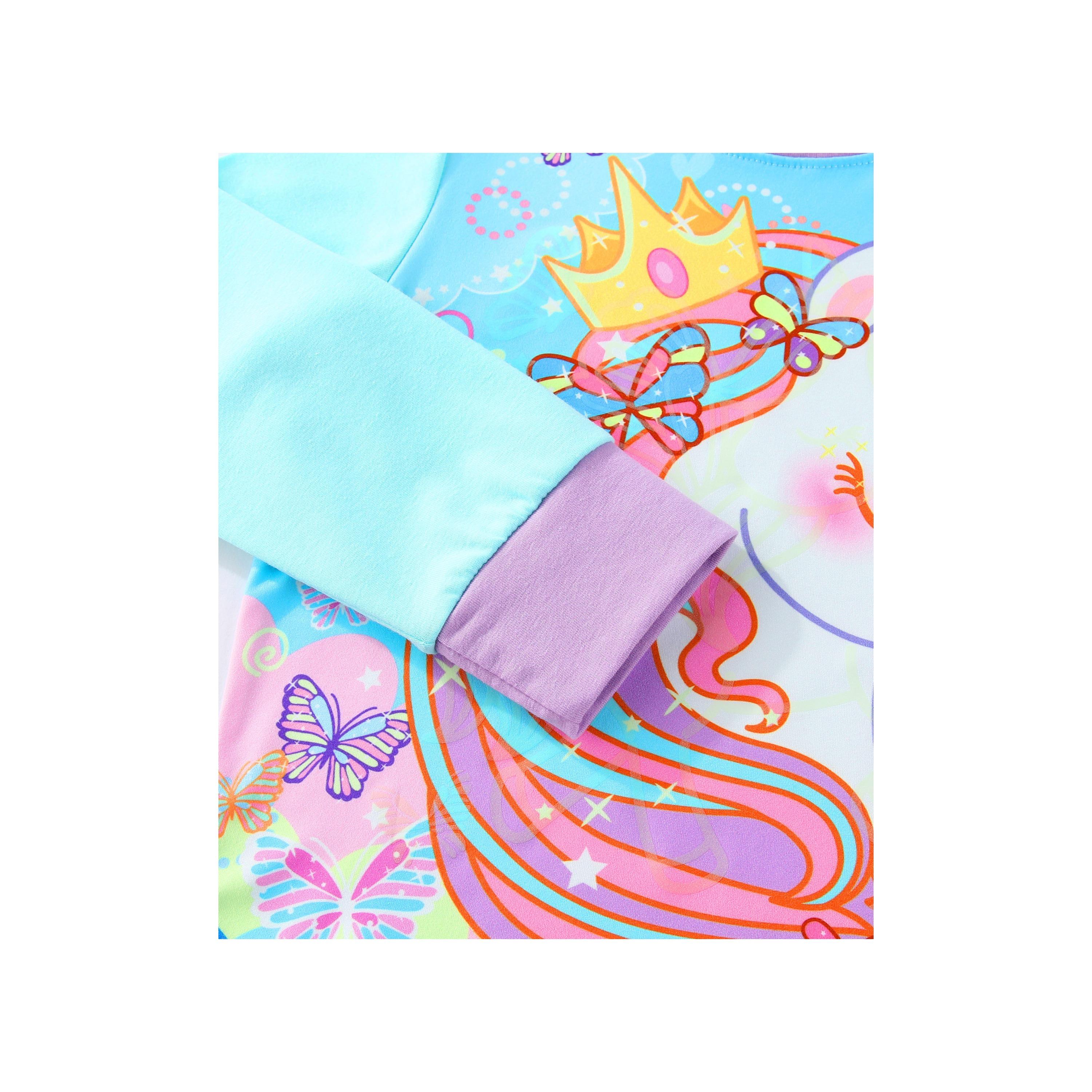 تي شيرت بطبعة فراشة يونيكورن ويتوهج في الظلام قطعتين مع بيجامة من بيبيكلو-girls-clothing-nightwear-image-2