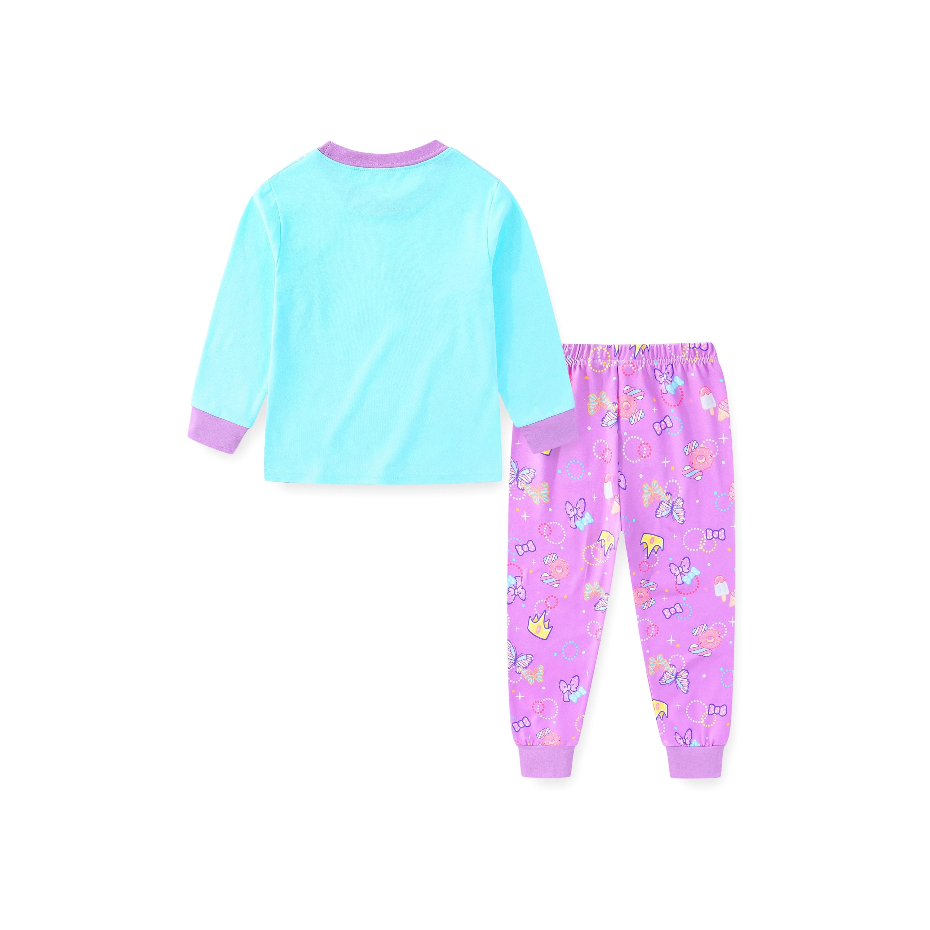 تي شيرت بطبعة فراشة يونيكورن ويتوهج في الظلام قطعتين مع بيجامة من بيبيكلو-girls-clothing-nightwear-image-4