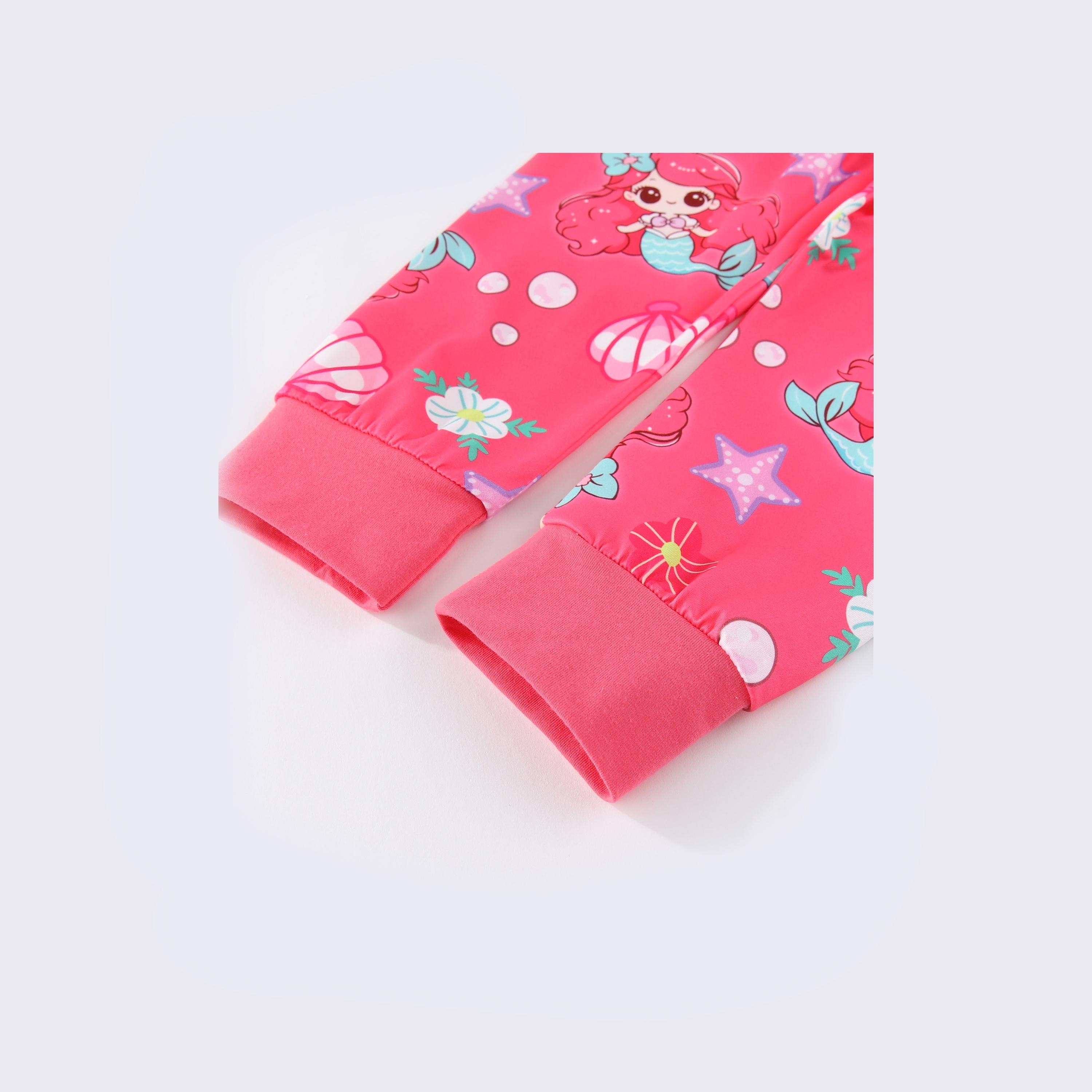 Babyqlo 2-Piece Princess Wonderland Printed Glow-in-the-Dark T-Shirt with Pyjama-girls-clothing-nightwear-image-11