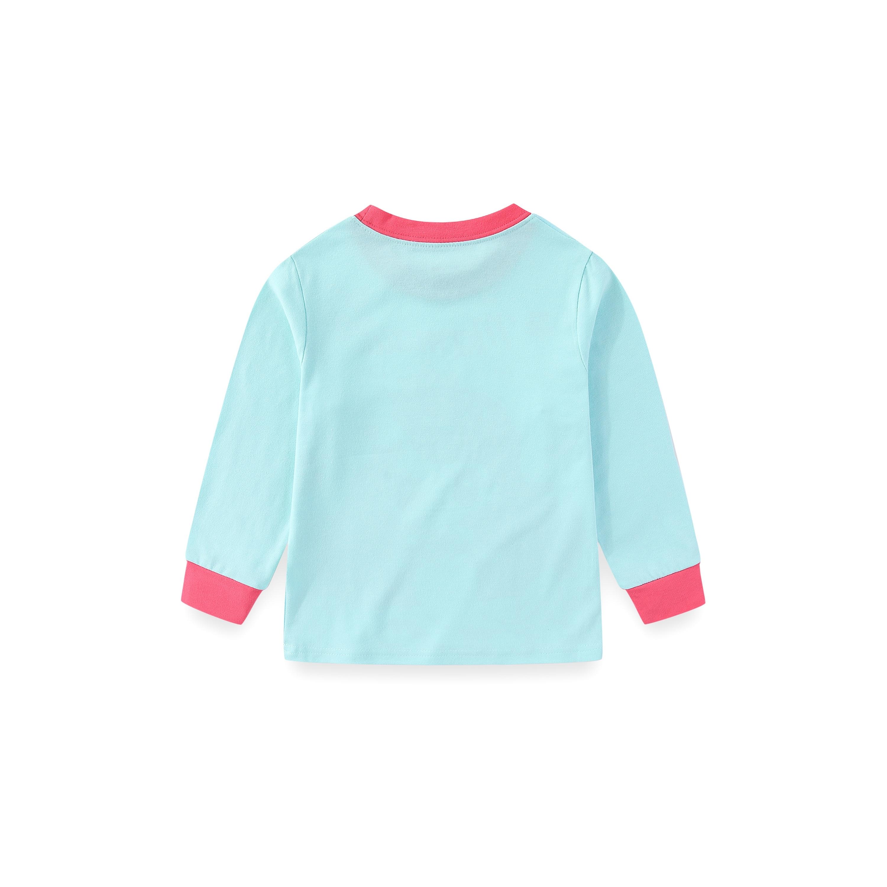 Babyqlo 2-Piece Princess Wonderland Printed Glow-in-the-Dark T-Shirt with Pyjama-girls-clothing-nightwear-image-2