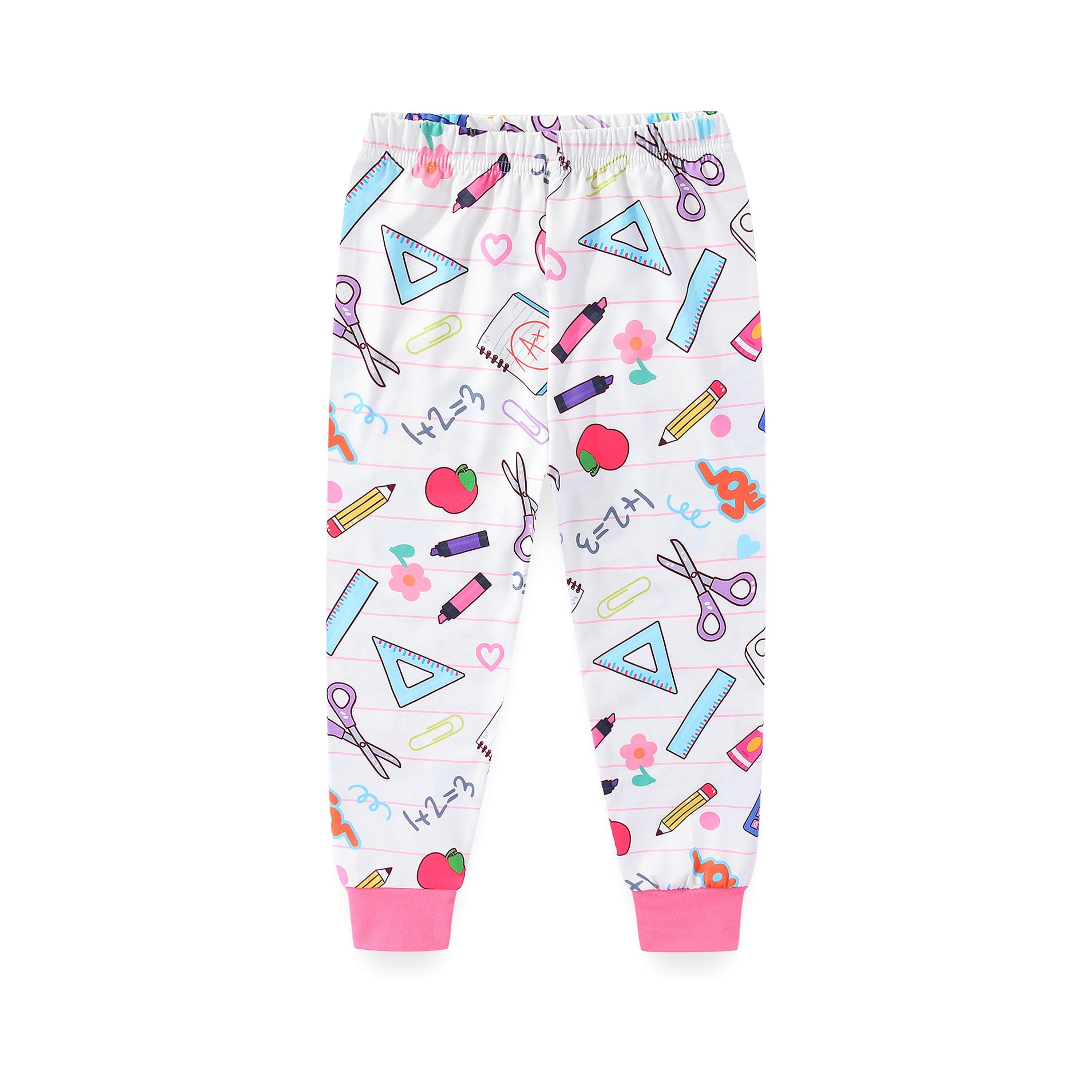 تي شيرت مطبوع ومتوهج في الظلام مكون من قطعتين مع بيجامة من بيبيكلو-girls-clothing-nightwear-image-7