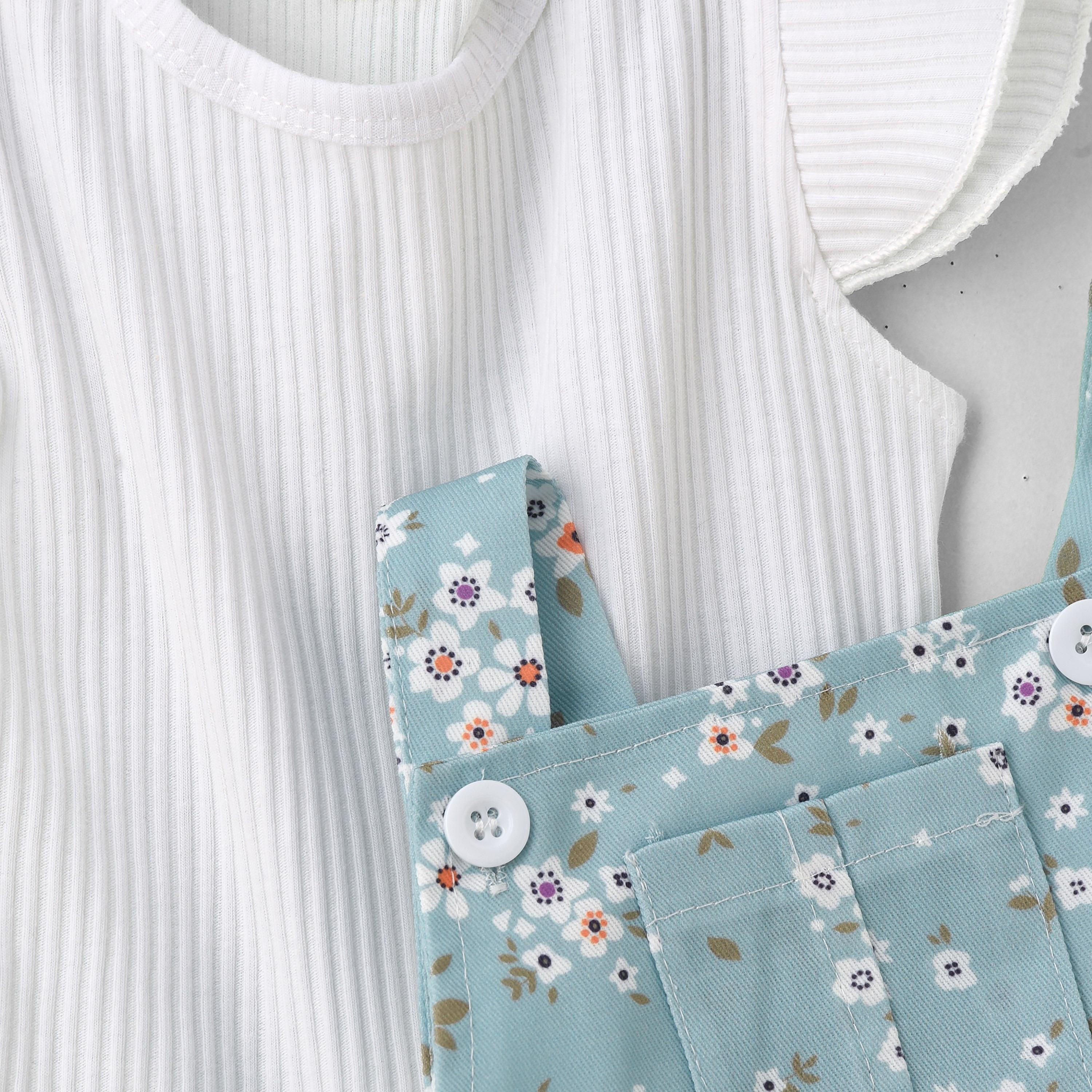 تي شيرت بدون أكمام بطبعة زهور جمبسوت مع عصابة رأس من بيبيكلو-baby-girls-clothing-setsandcoords-image-4