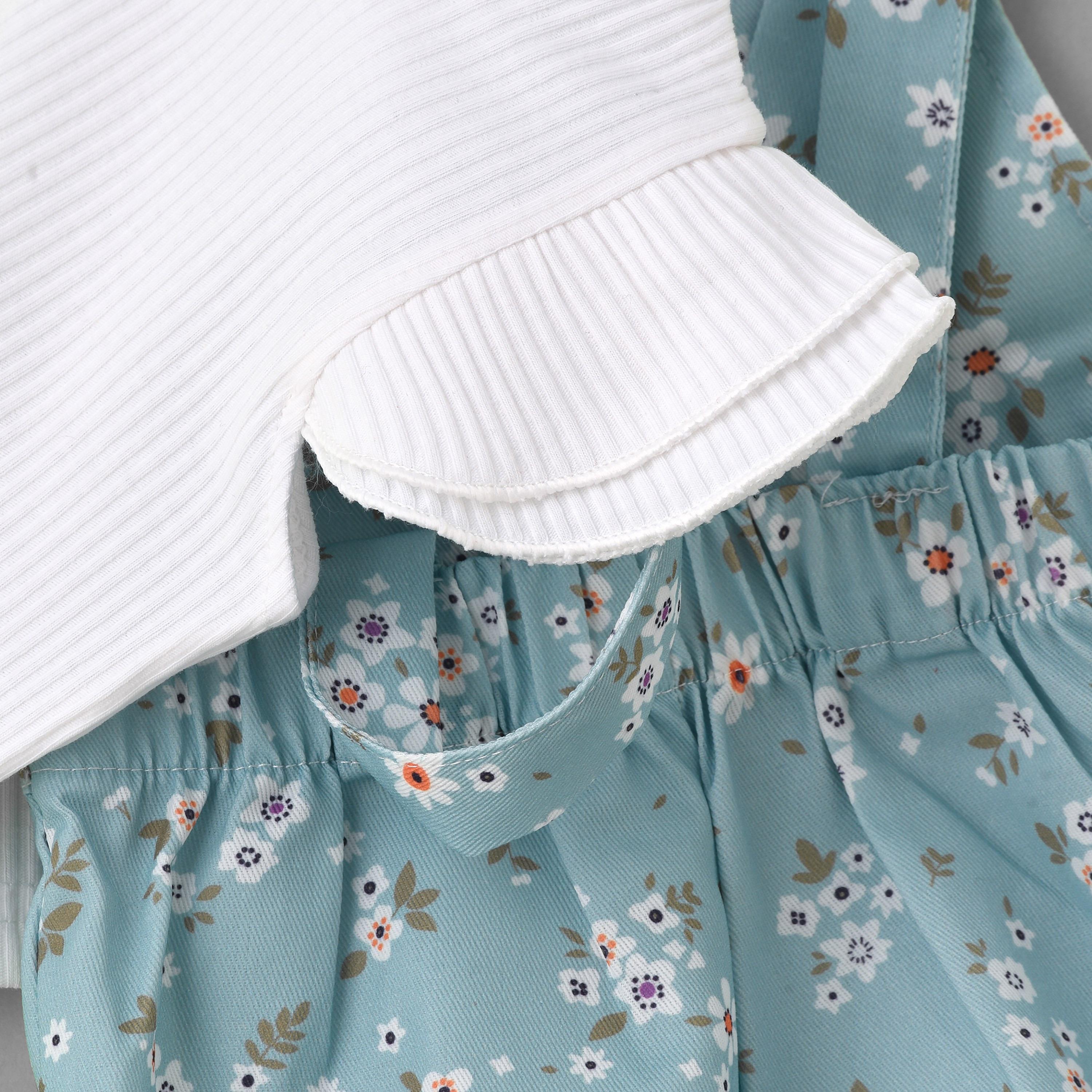 تي شيرت بدون أكمام بطبعة زهور جمبسوت مع عصابة رأس من بيبيكلو-baby-girls-clothing-setsandcoords-image-5