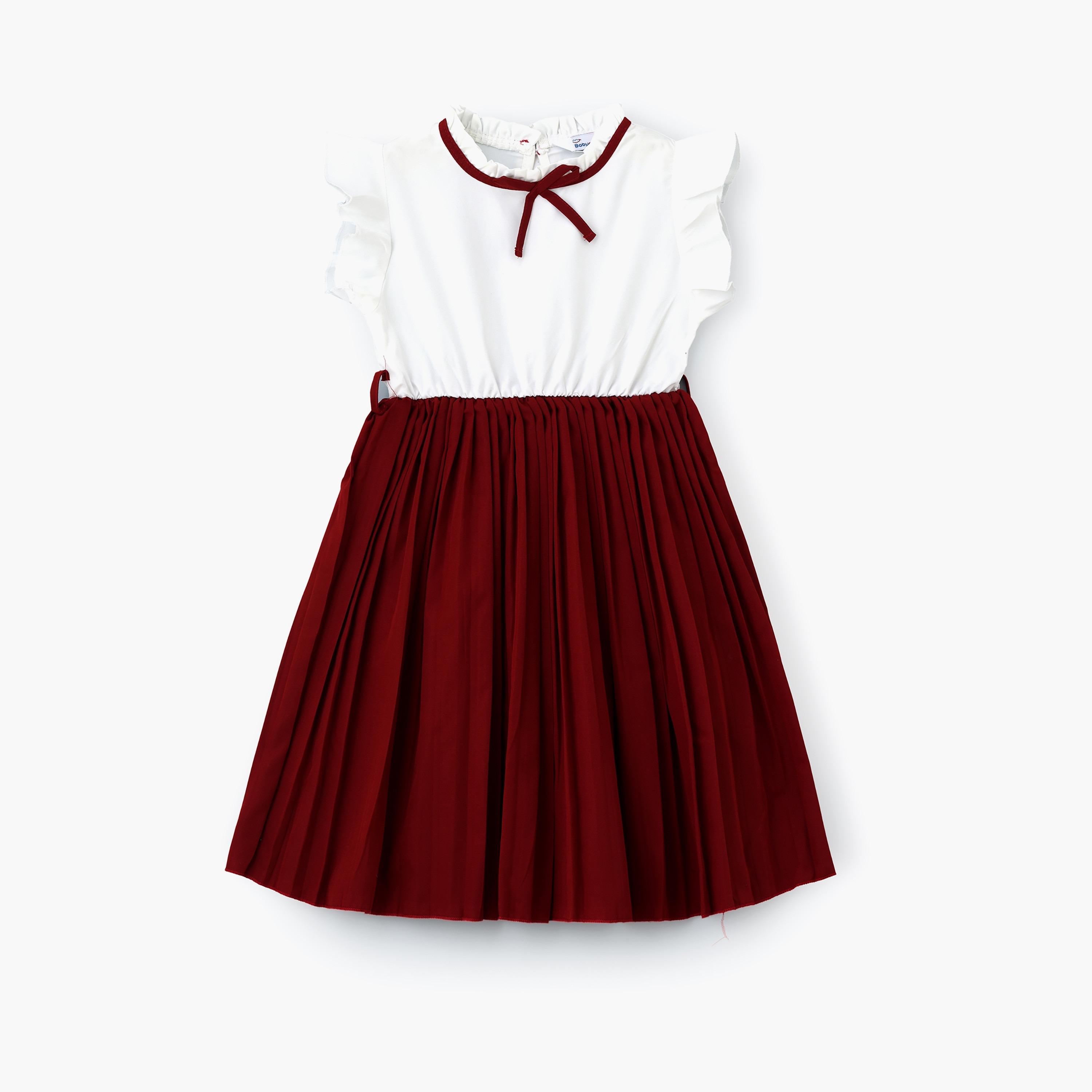 Babyqlo Colour Blocked Sleeveless Dress-girls-clothing-dressesandjumpsuits-image-1