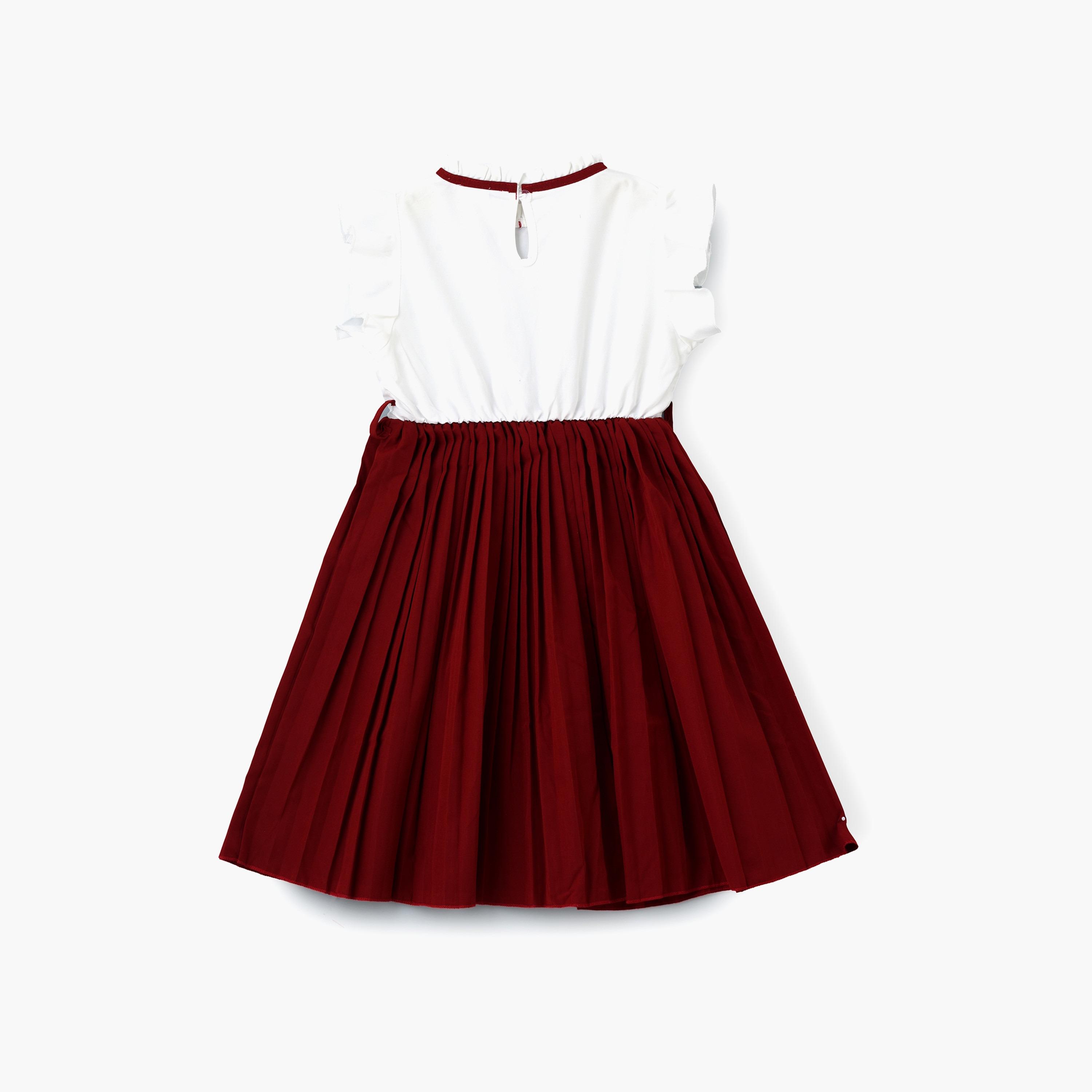 Babyqlo Colour Blocked Sleeveless Dress-girls-clothing-dressesandjumpsuits-image-2