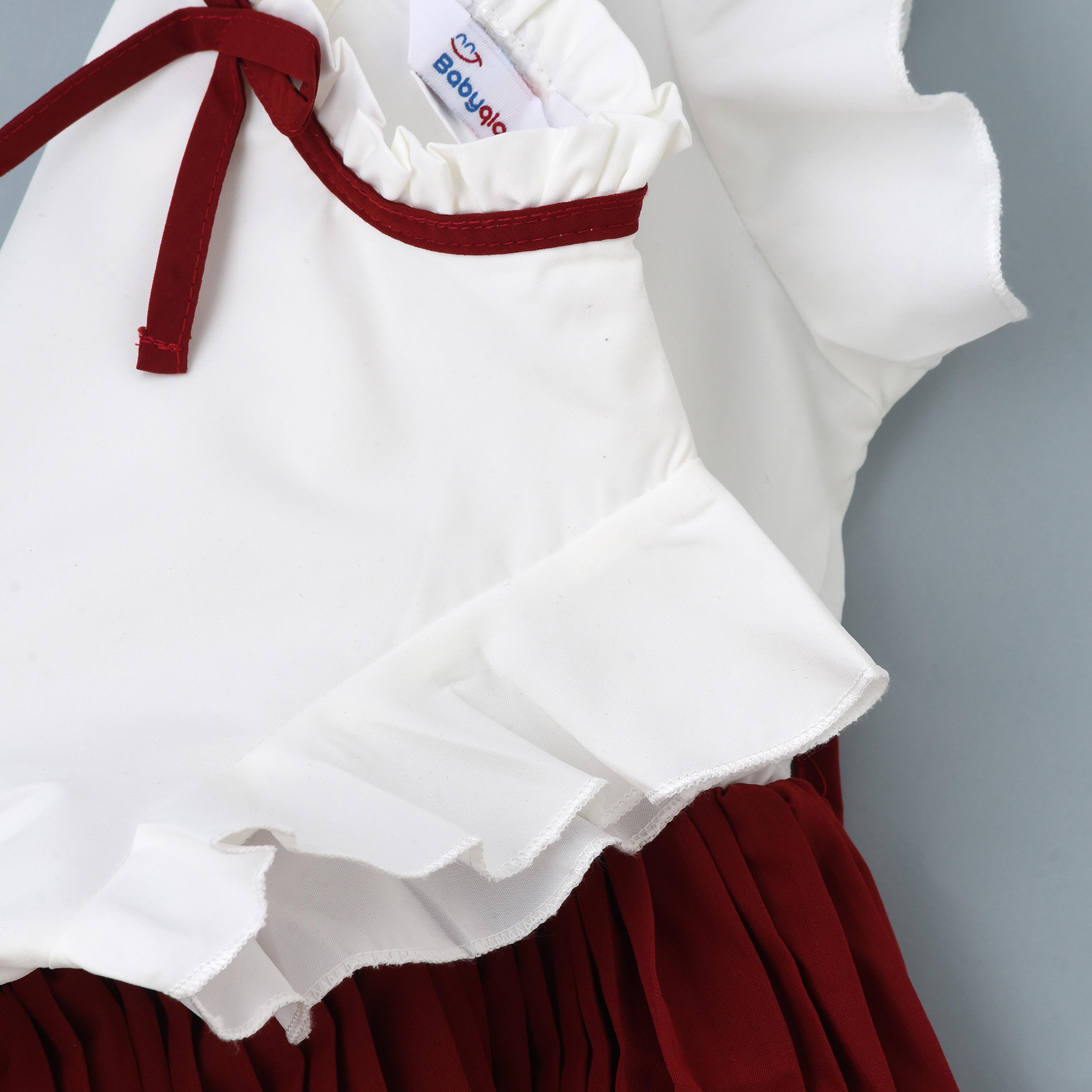 Babyqlo Colour Blocked Sleeveless Dress-girls-clothing-dressesandjumpsuits-image-3