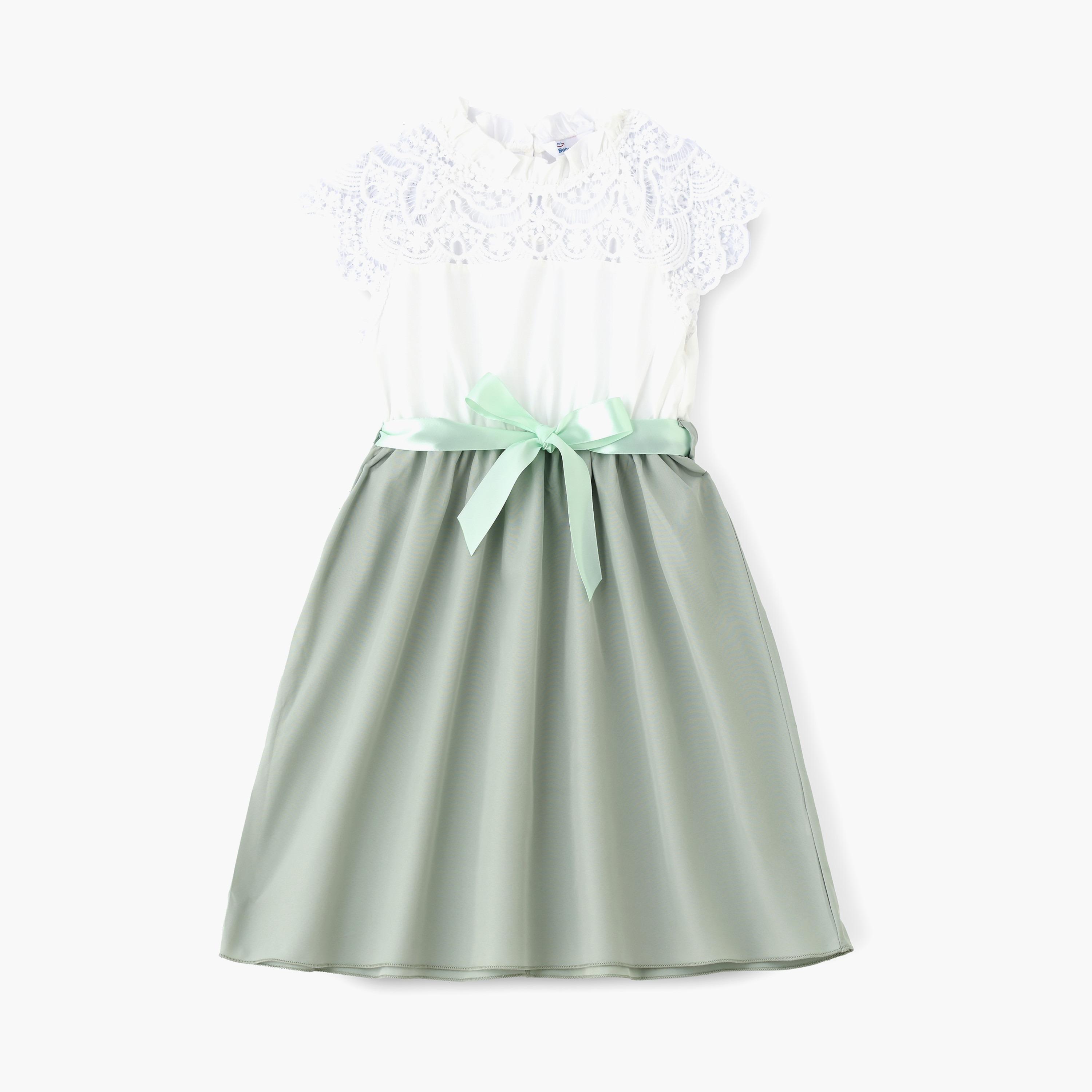Babyqlo Embroidered Cap Sleeves Dress-girls-clothing-dressesandjumpsuits-image-1
