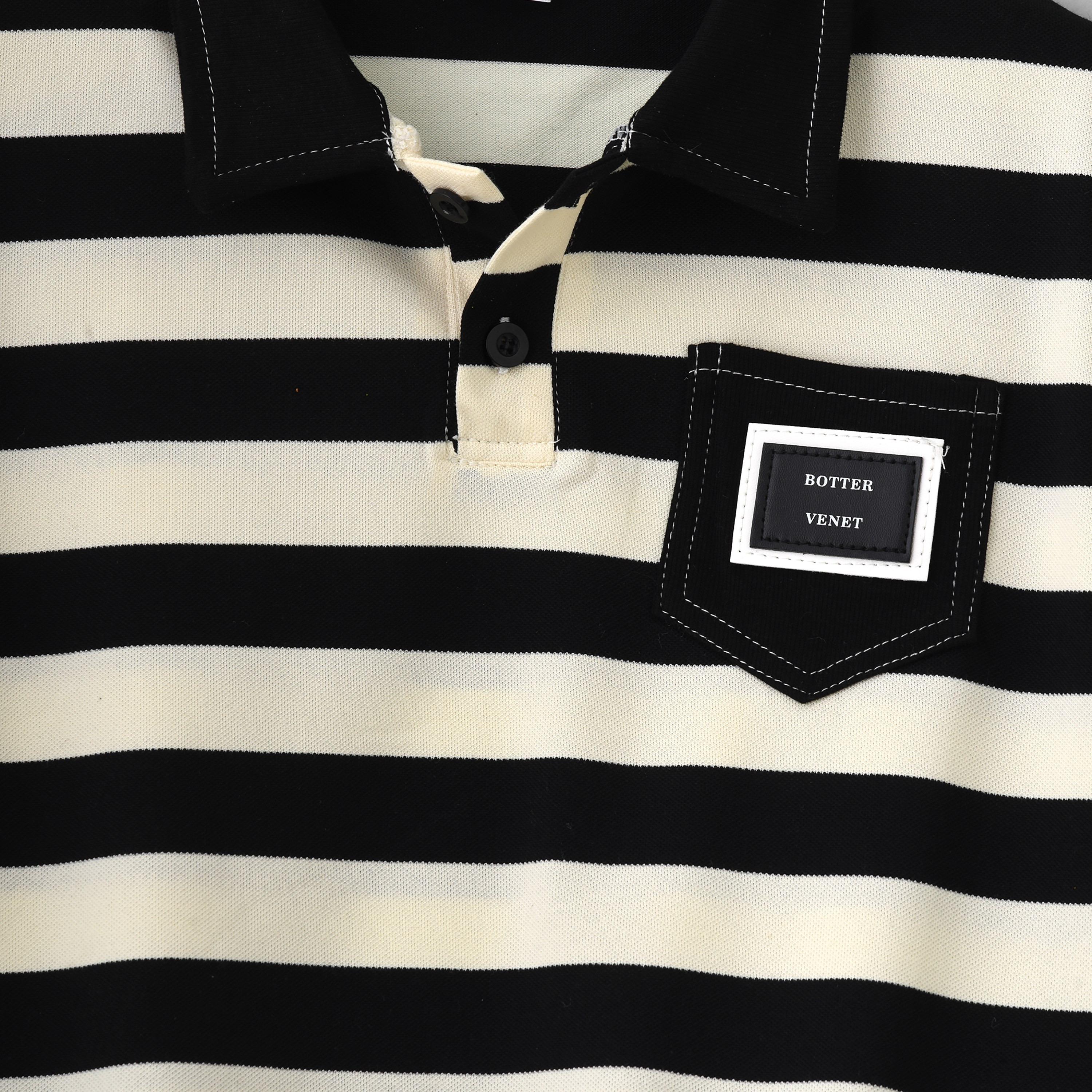 Babyqlo Striped Short Sleeves T-Shirt with Shorts-boys-clothing-setsandcoords-image-4