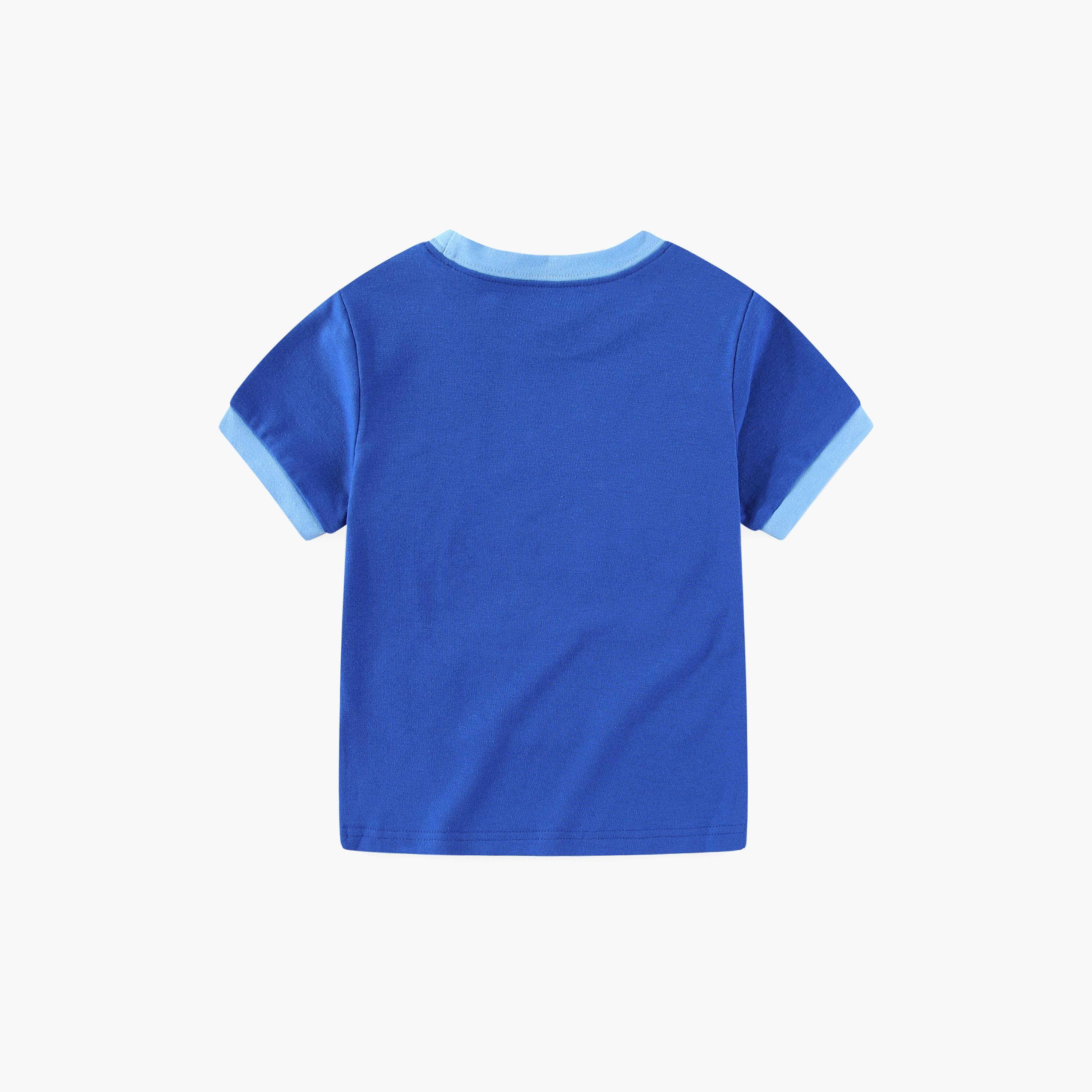 Babyqlo Robot Heroes in Outer Space Printed Glow-in-the-Dark T-Shirt with Joggers-boys-clothing-nightwear-image-14