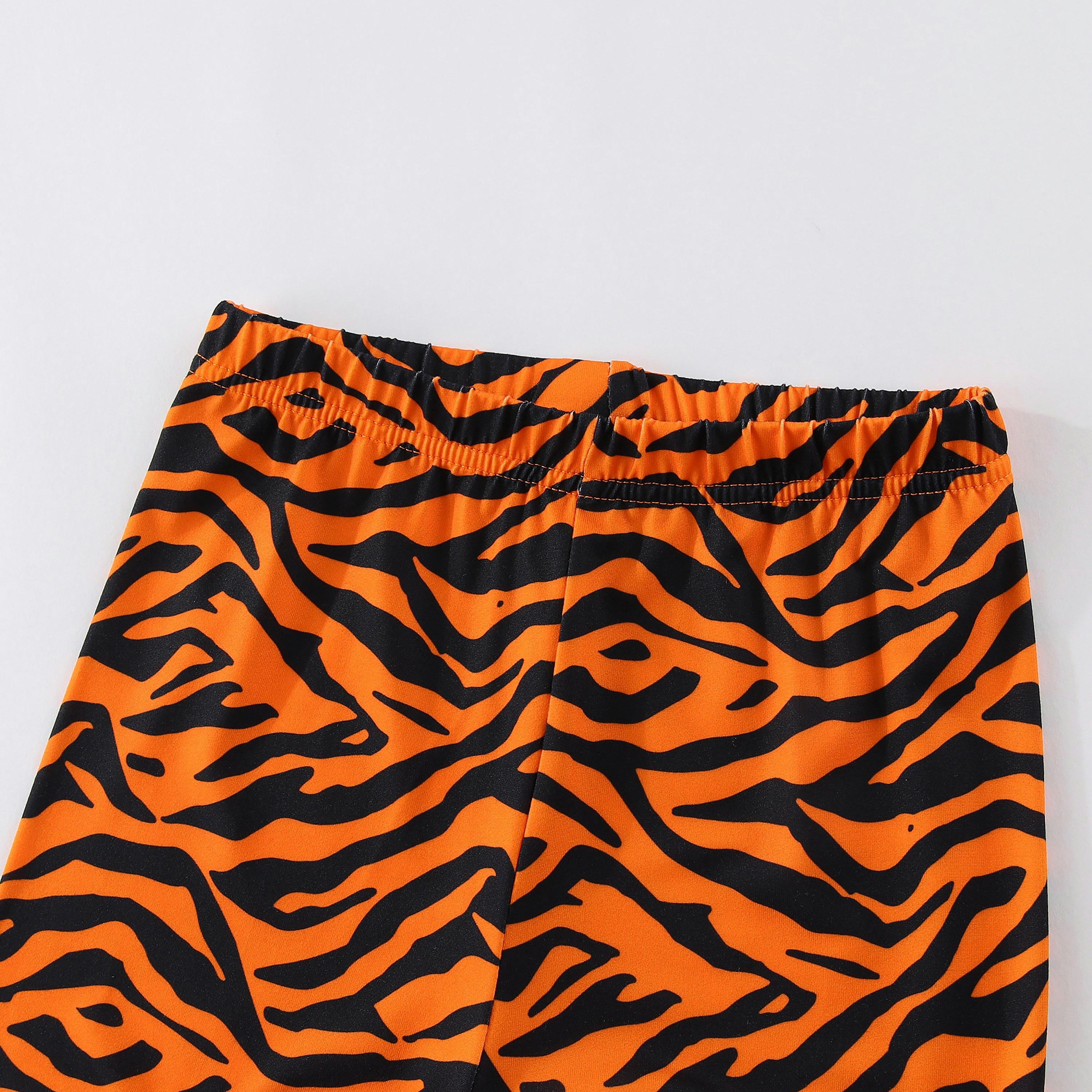Babyqlo Roaring Tiger Jungle Adventure Printed Glow-in-the-Dark T-Shirt with Joggers-boys-clothing-nightwear-image-13