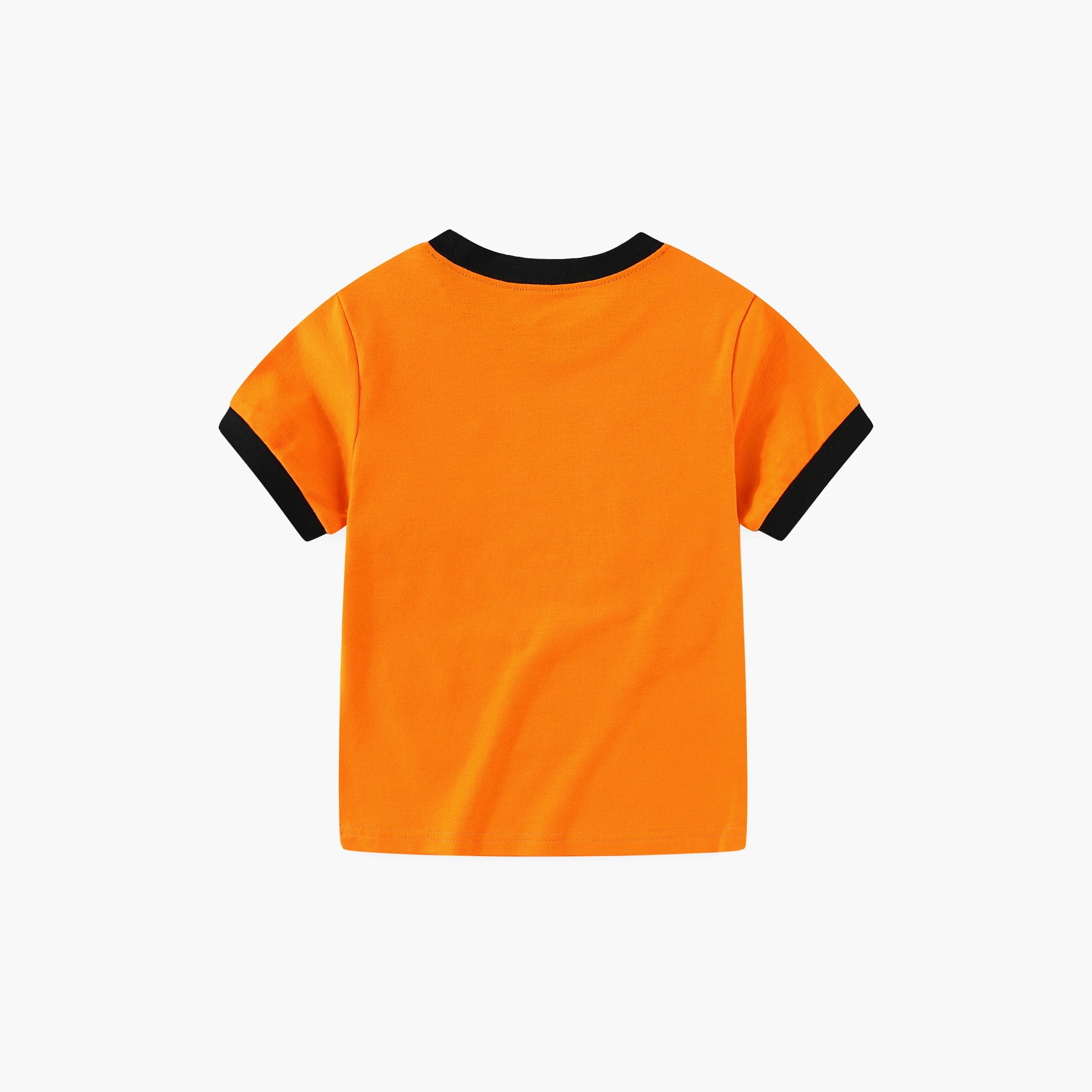 Babyqlo Roaring Tiger Jungle Adventure Printed Glow-in-the-Dark T-Shirt with Joggers-boys-clothing-nightwear-image-3
