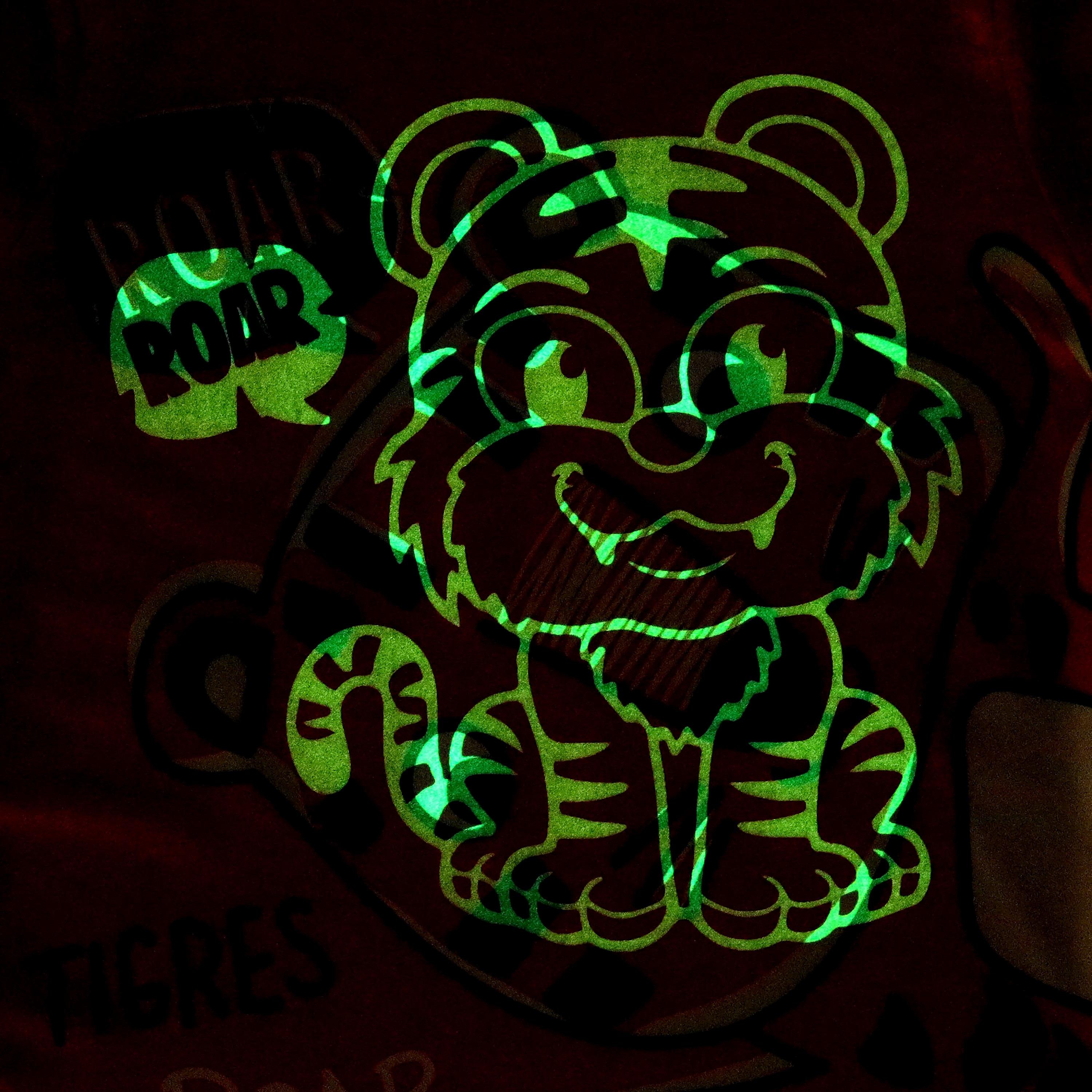 Babyqlo Roaring Tiger Jungle Adventure Printed Glow-in-the-Dark T-Shirt with Joggers-boys-clothing-nightwear-image-8