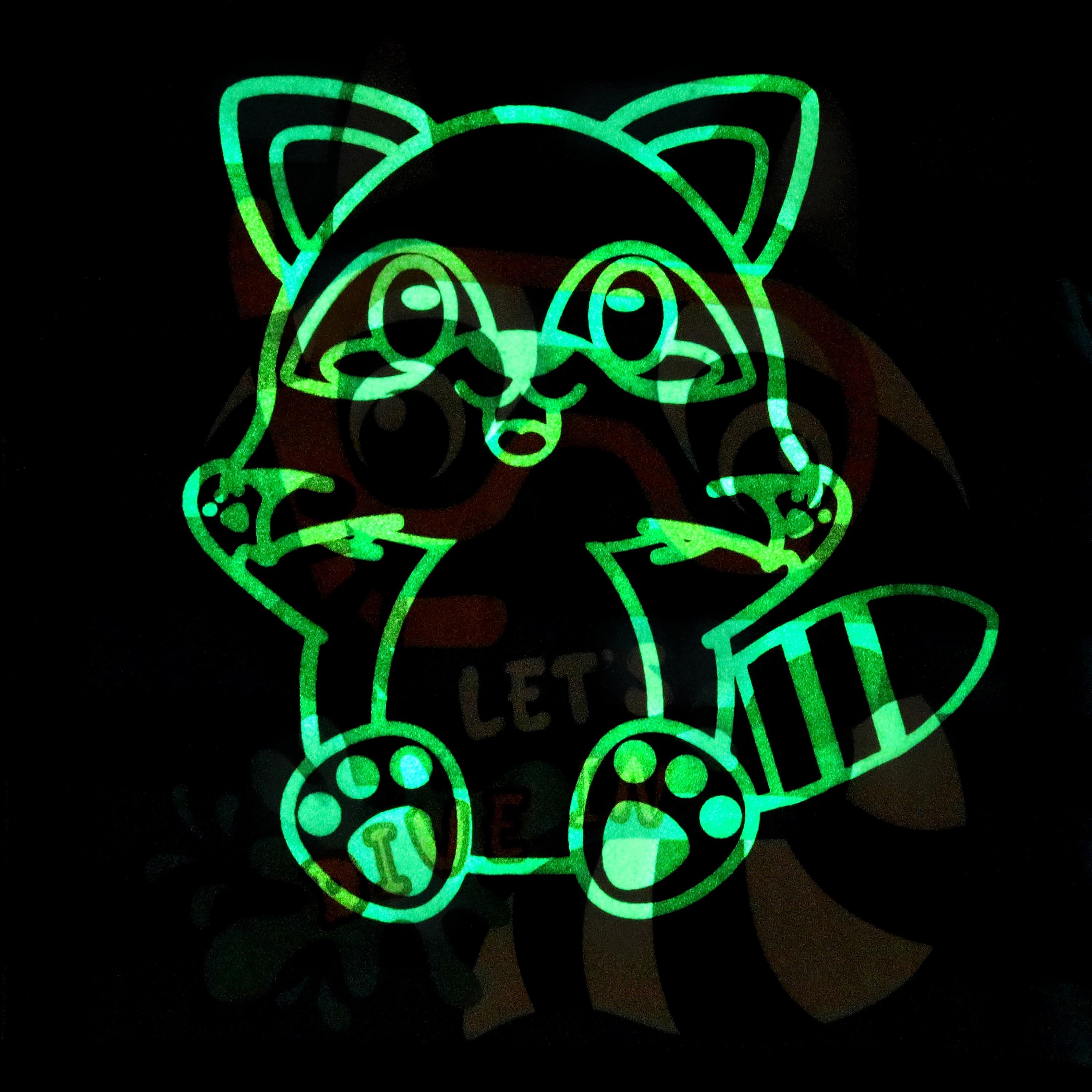 Babyqlo Snorkel Raccoon Ocean Dive Fun Printed Glow-in-the-Dark T-Shirt with Joggers-boys-clothing-nightwear-image-6