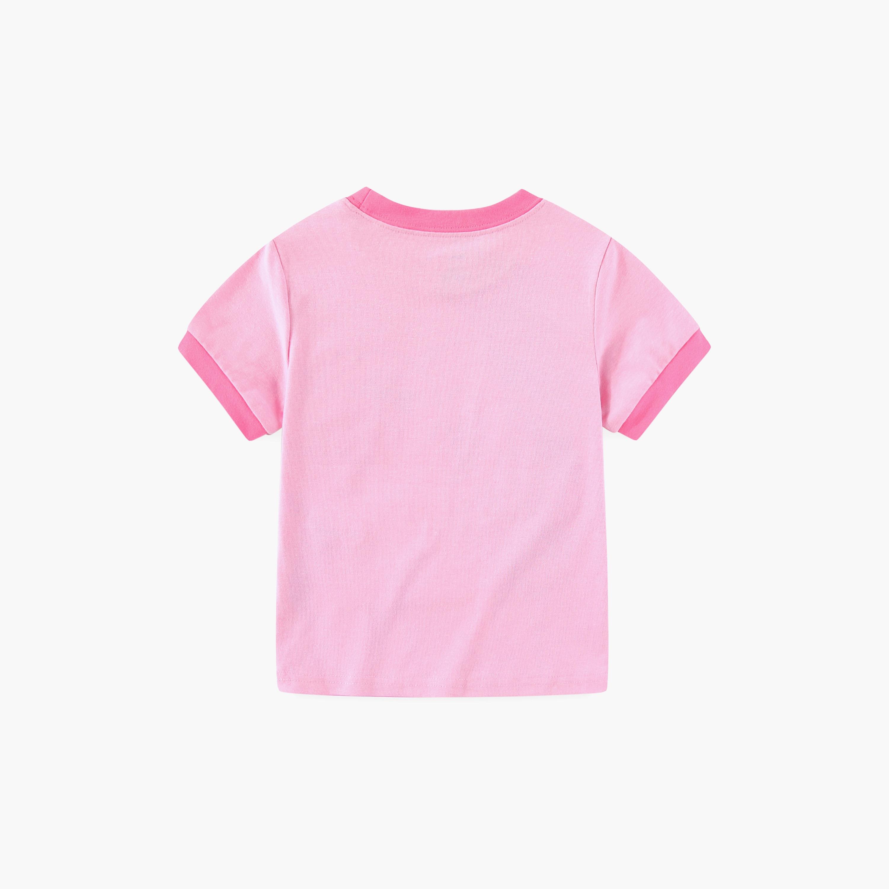 تي شيرت بطبعة رويال يونيكورن وتاج الفراشات متوهجة في الظلام مع بنطال ركض من بيبيكلو-girls-clothing-nightwear-image-10