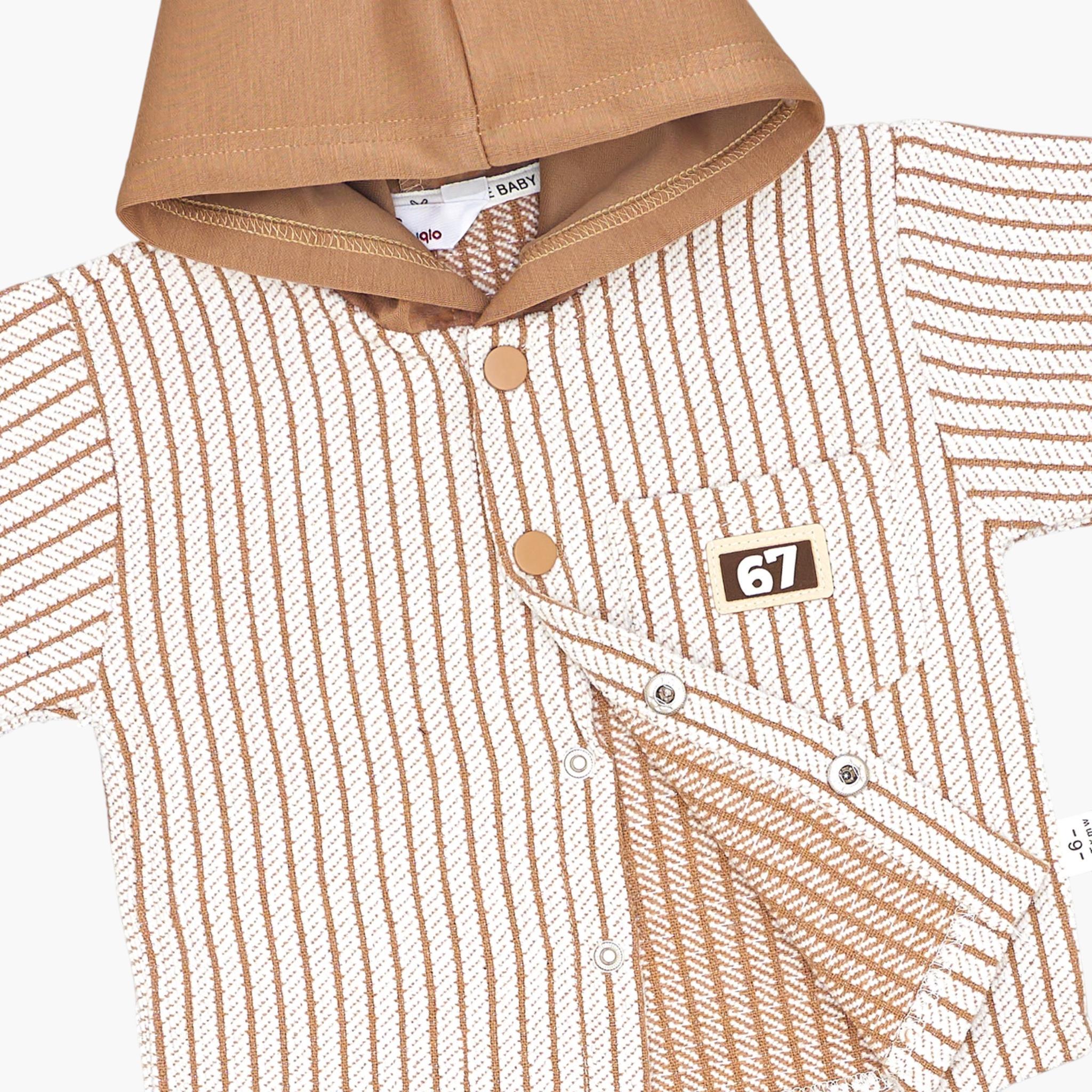 Babyqlo 2-Piece Striped and Hooded Shirt with Joggers Co-ord Set-boys-clothing-setsandcoords-image-7
