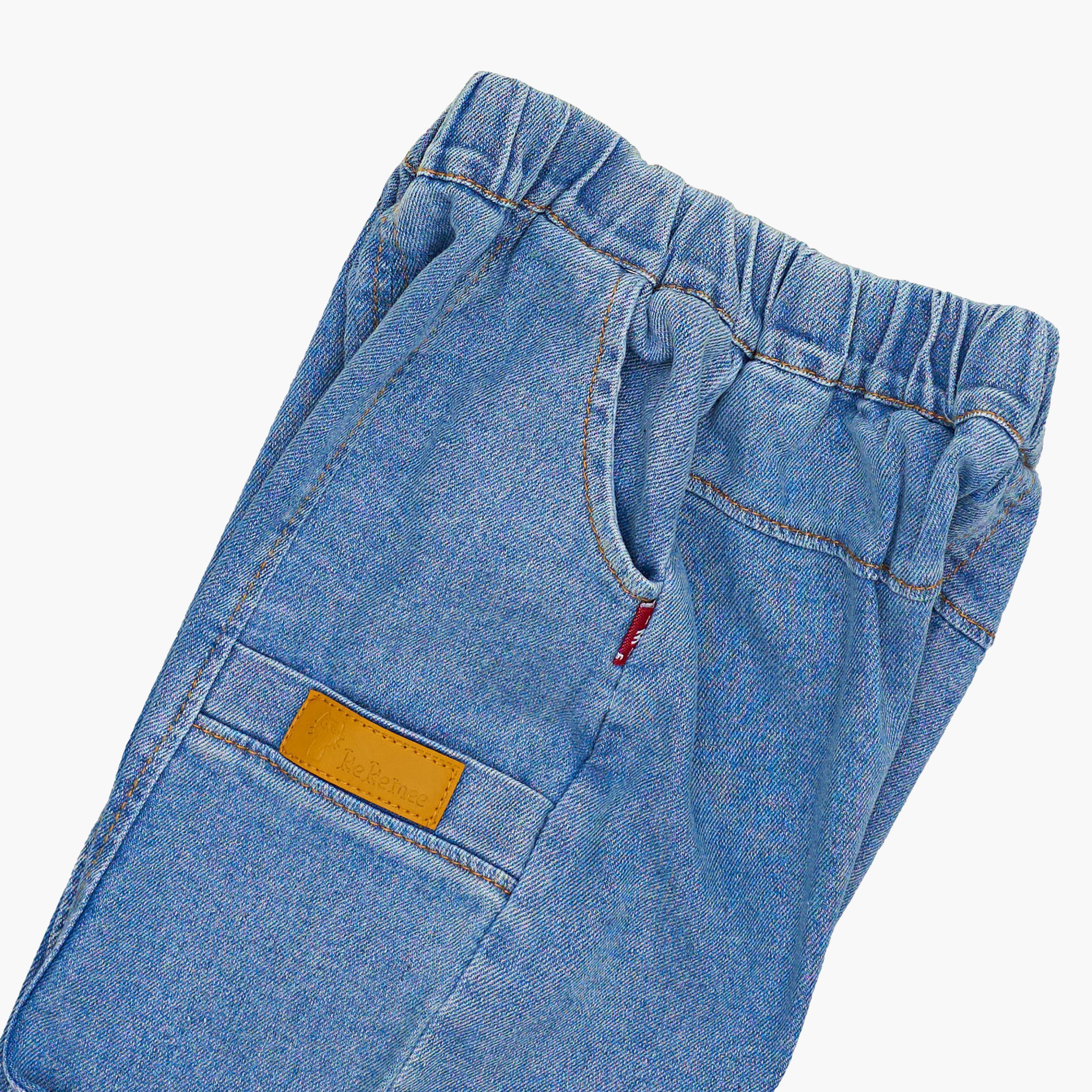 طقم من قطعتين: تيشيرت بولو مطبوع بطبعة ديناصور مع بنطال جينز من بيبيكلو-boys-clothing-setsandcoords-image-7
