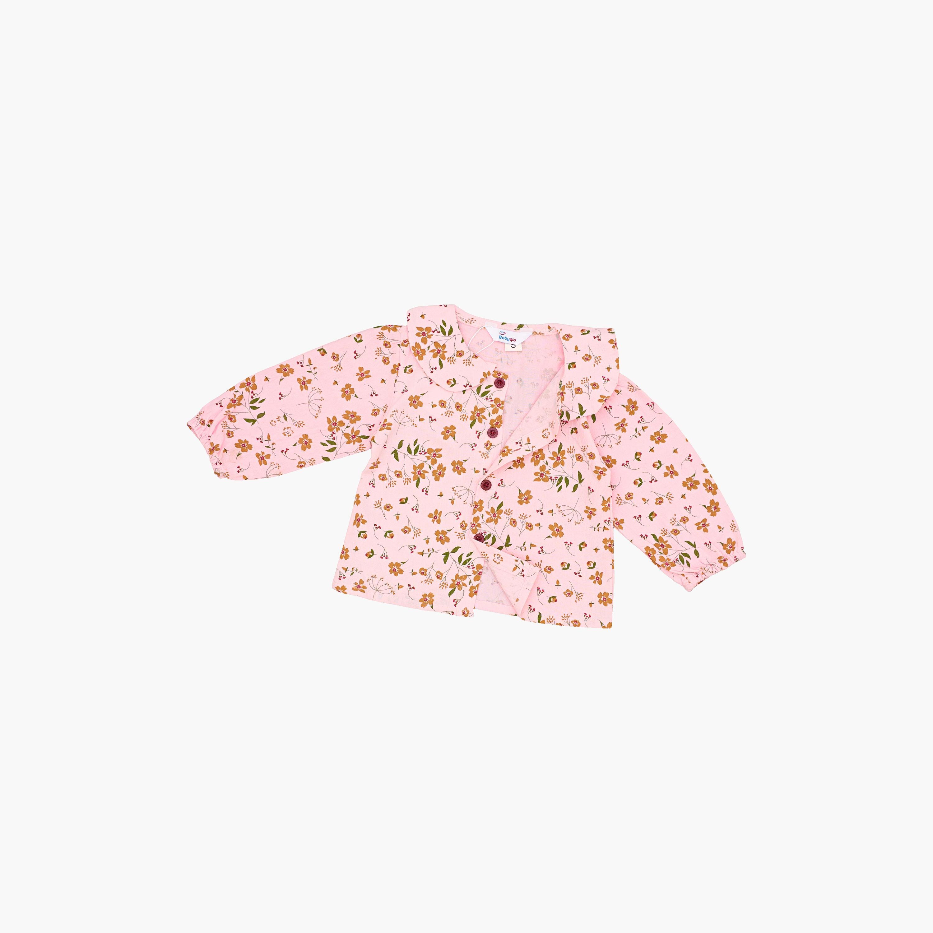 طقم من قطعتين: توب مطبوع بنقشة أزهار مع دنغري من بيبيكلو-girls-clothing-setsandcoords-image-4