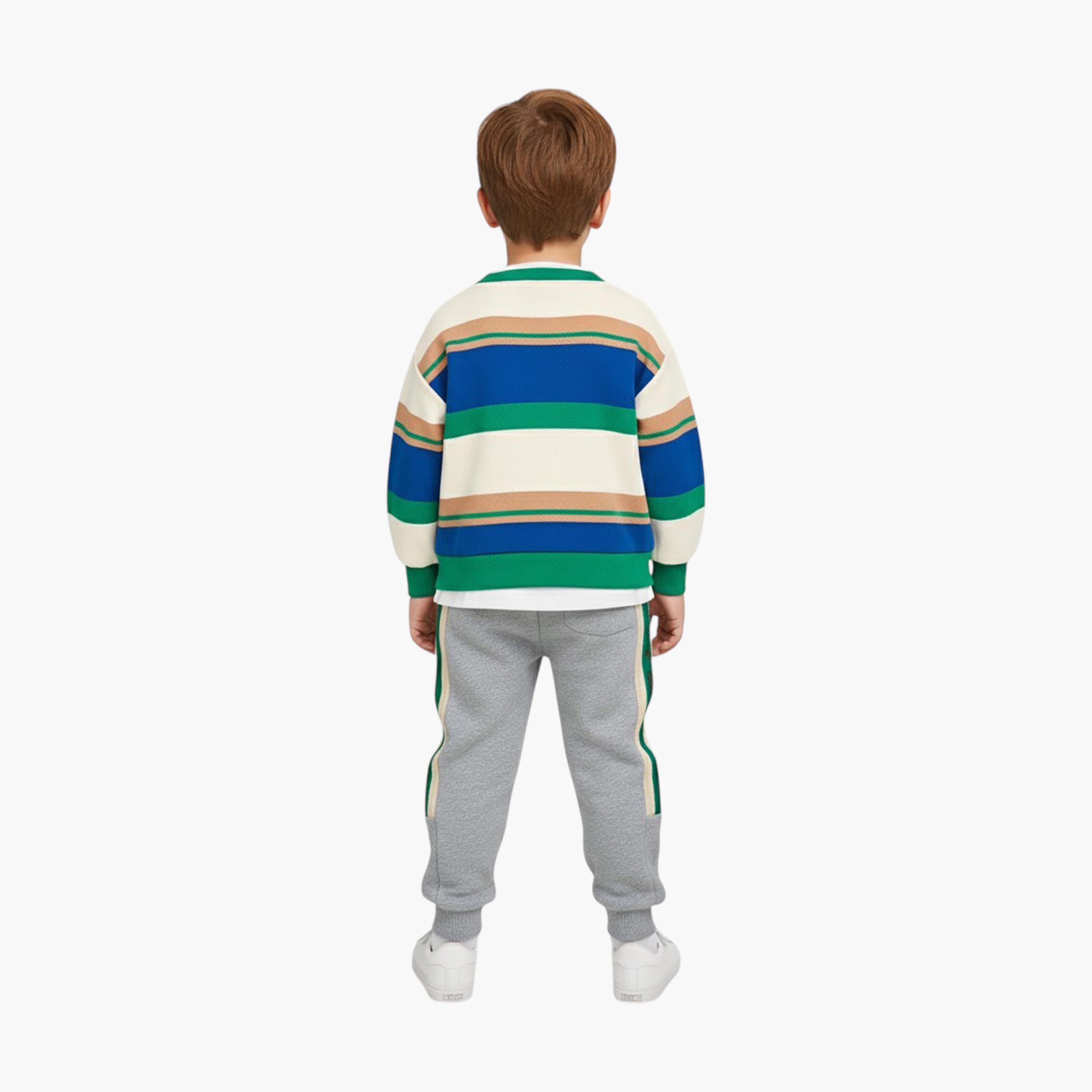 Babyqlo 2-Piece Printed Sweatshirt with Joggers Set-boys-clothing-setsandcoords-image-2