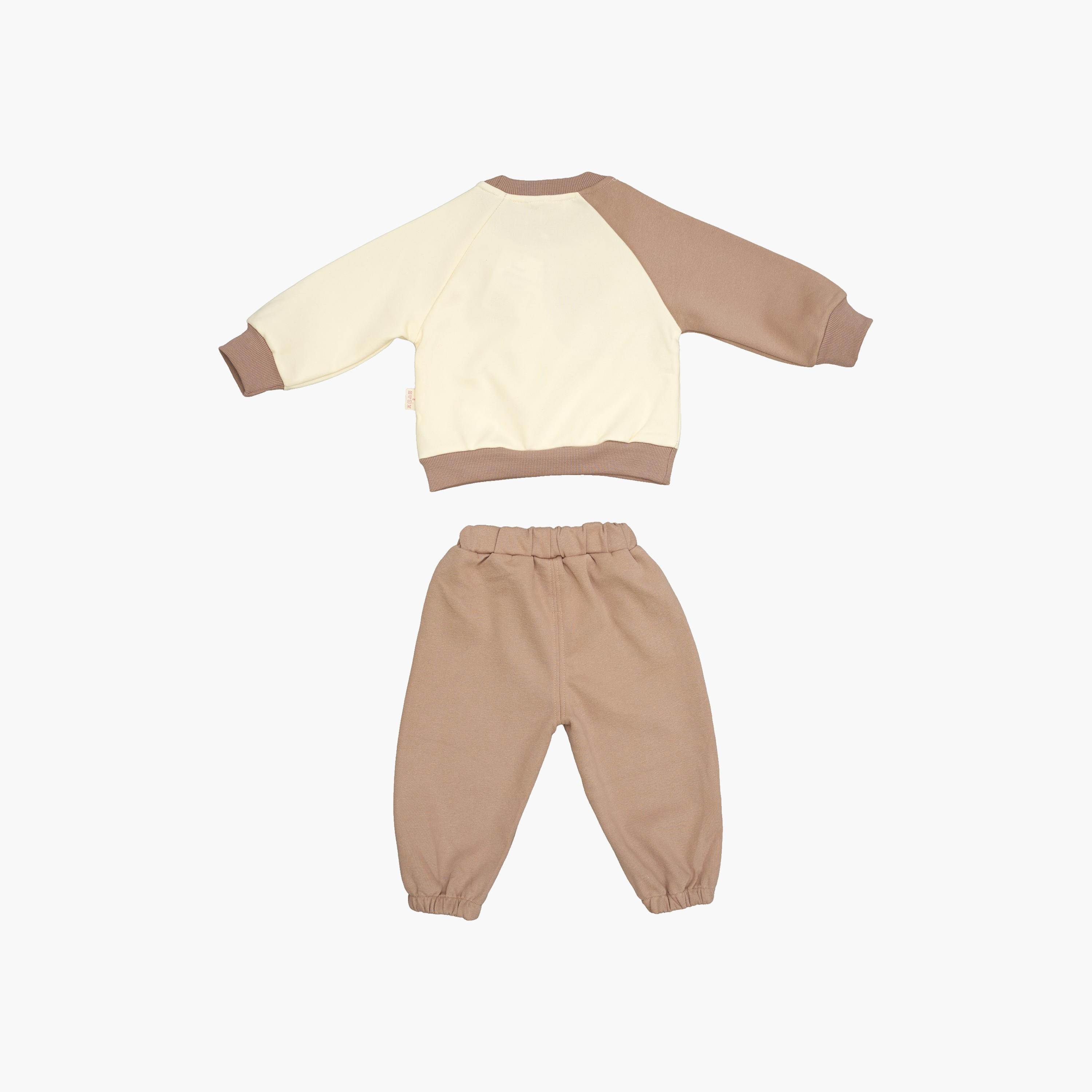 Babyqlo 2-Piece Elephant Trunk Detailing Sweatshirt and Joggers Set-boys-clothing-setsandcoords-image-4