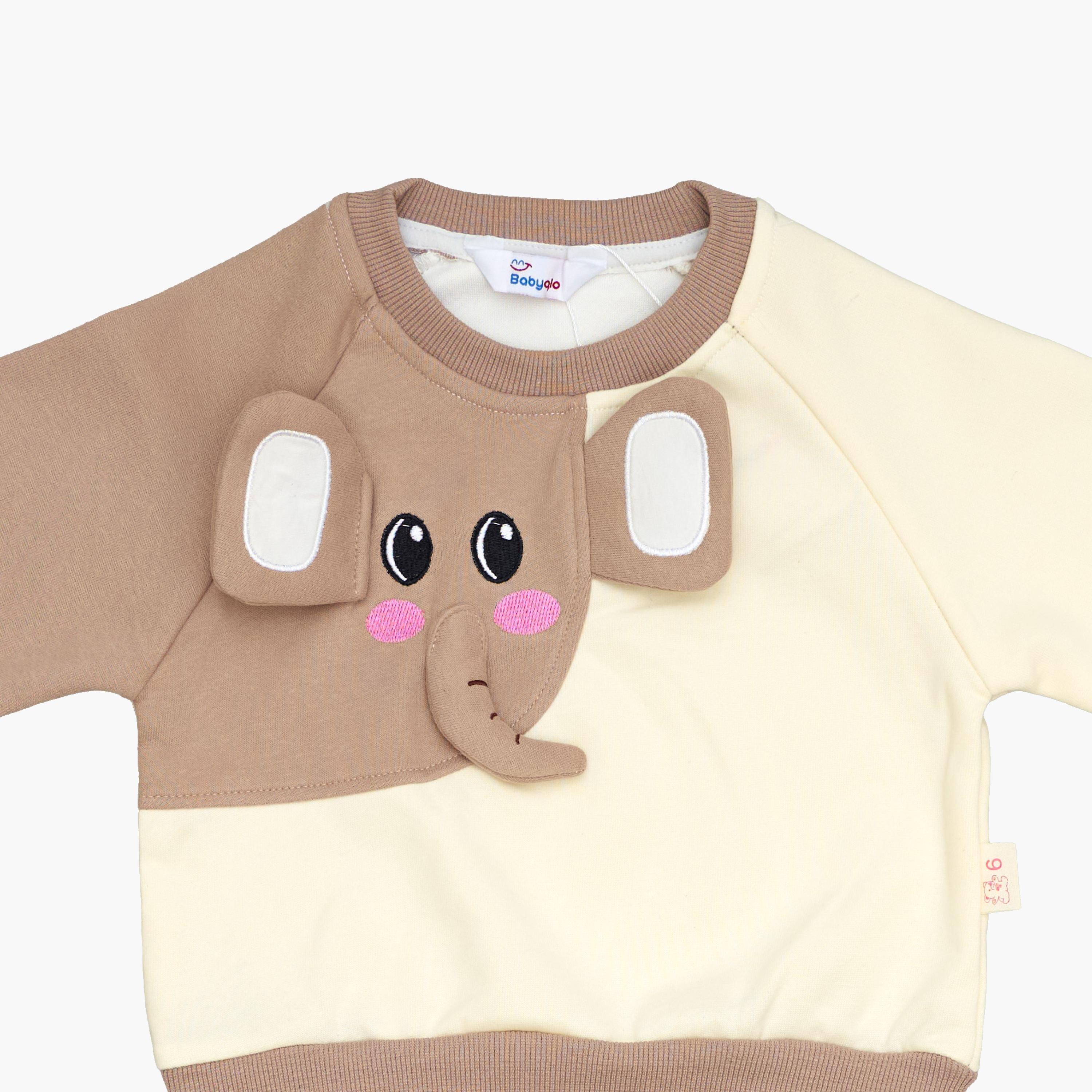 Babyqlo 2-Piece Elephant Trunk Detailing Sweatshirt and Joggers Set-boys-clothing-setsandcoords-image-6