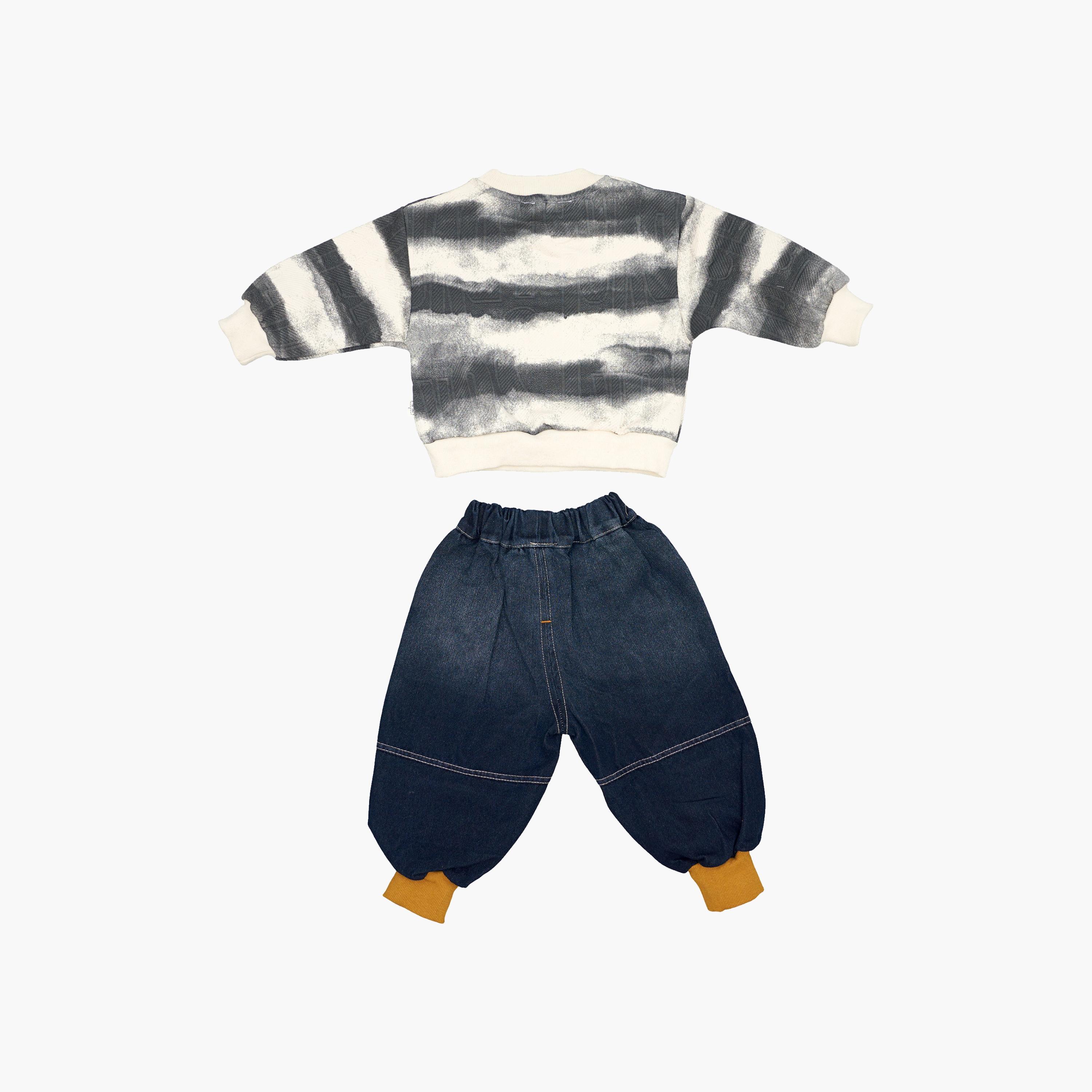 Babyqlo 2-Piece Tie & Dye Printed Sweatshirt and Denims Set-boys-clothing-setsandcoords-image-6