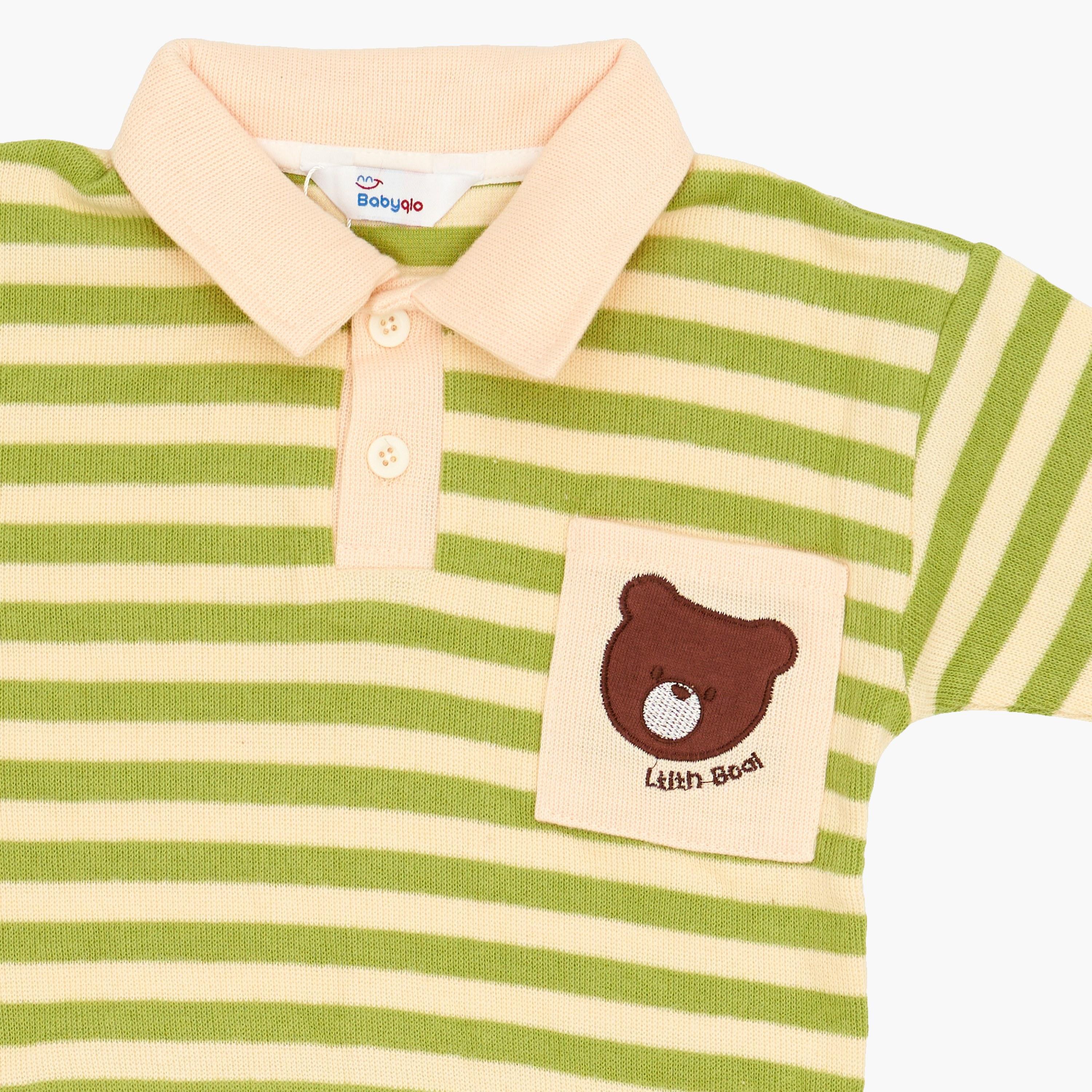 Babyqlo 2-Piece Striped Polo T-Shirt and Corduroy Pants-boys-clothing-setsandcoords-image-6