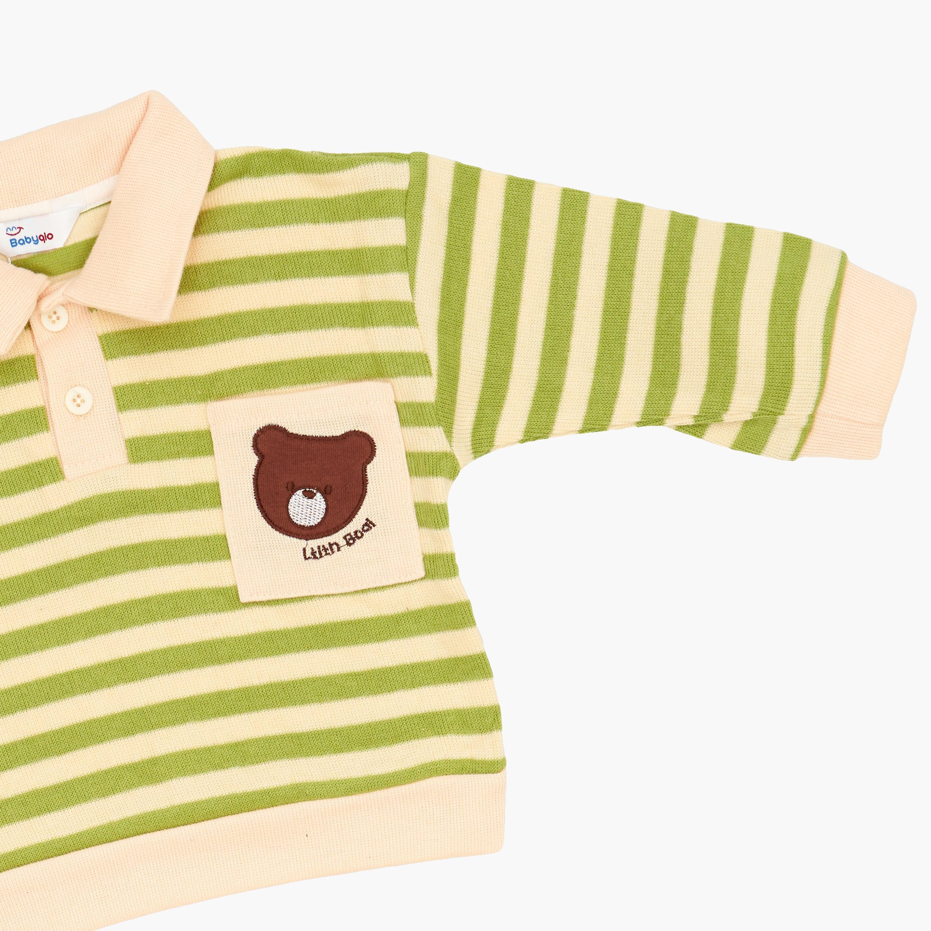 Babyqlo 2-Piece Striped Polo T-Shirt and Corduroy Pants-boys-clothing-setsandcoords-image-7