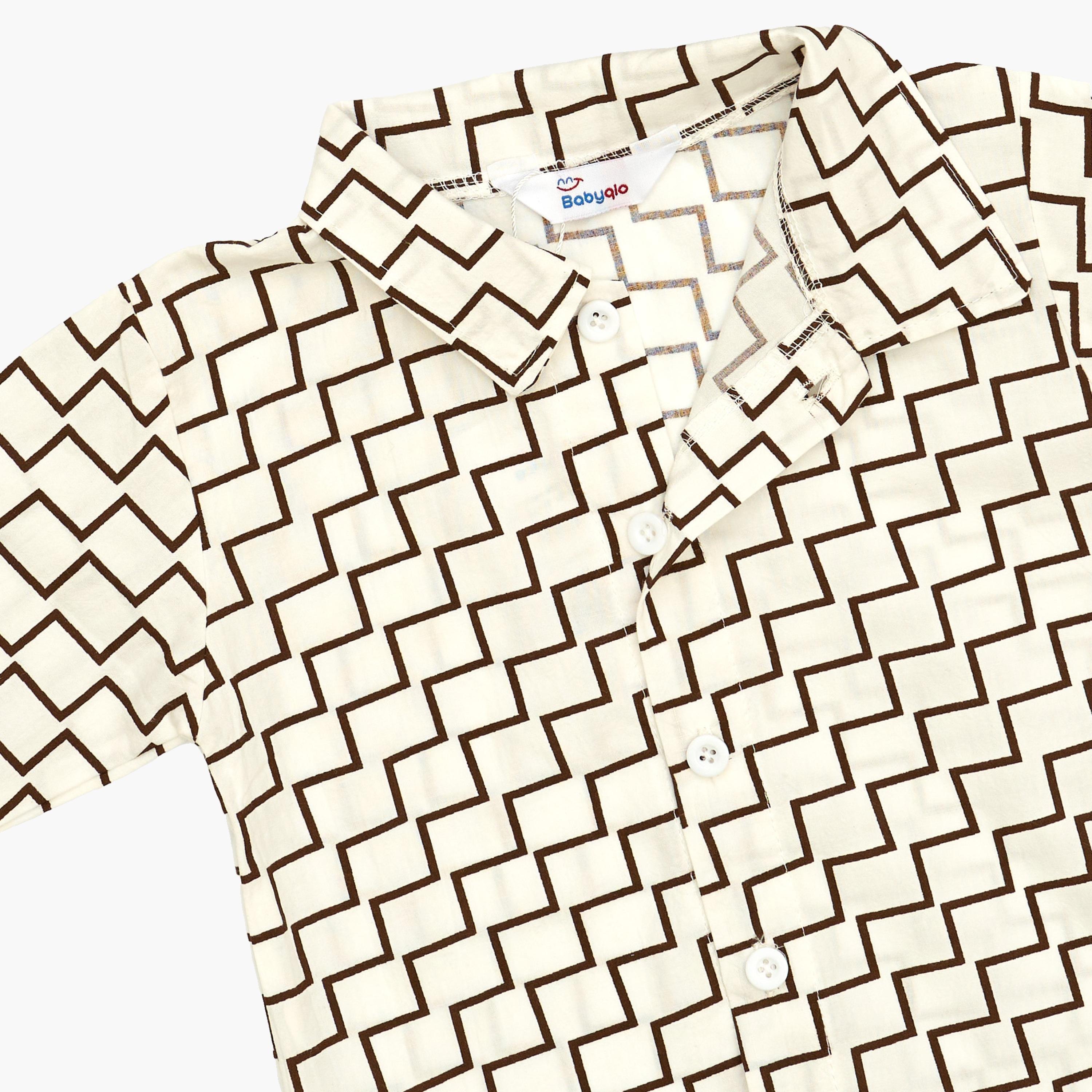Babyqlo 3-Piece Geometric Printed Shirt, Jacket and Pants Set-boys-clothing-setsandcoords-image-8