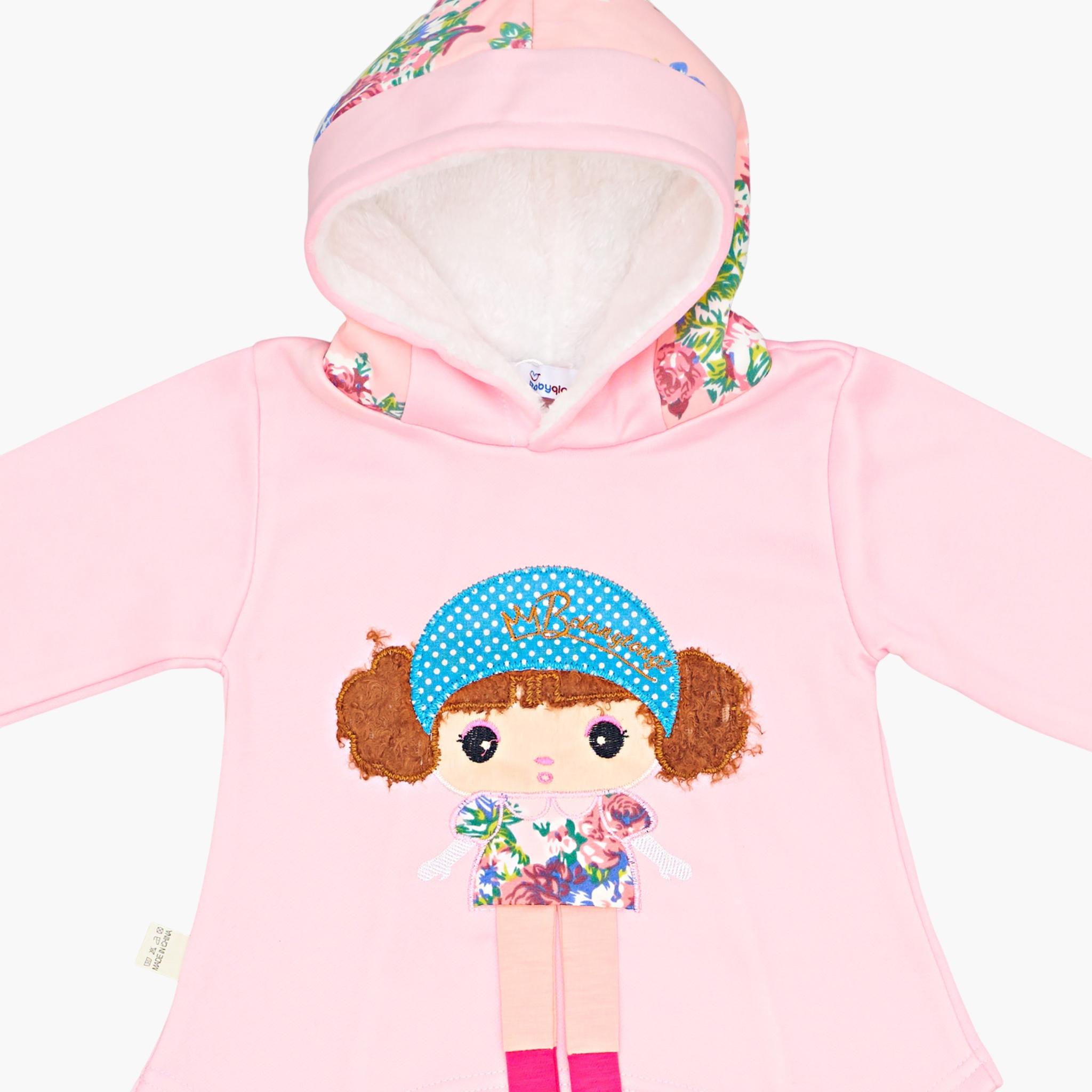 طقم توب بقلنسوة وبنطال بنقشة أزهار من قطعتين من بيبيكلو-girls-clothing-setsandcoords-image-8