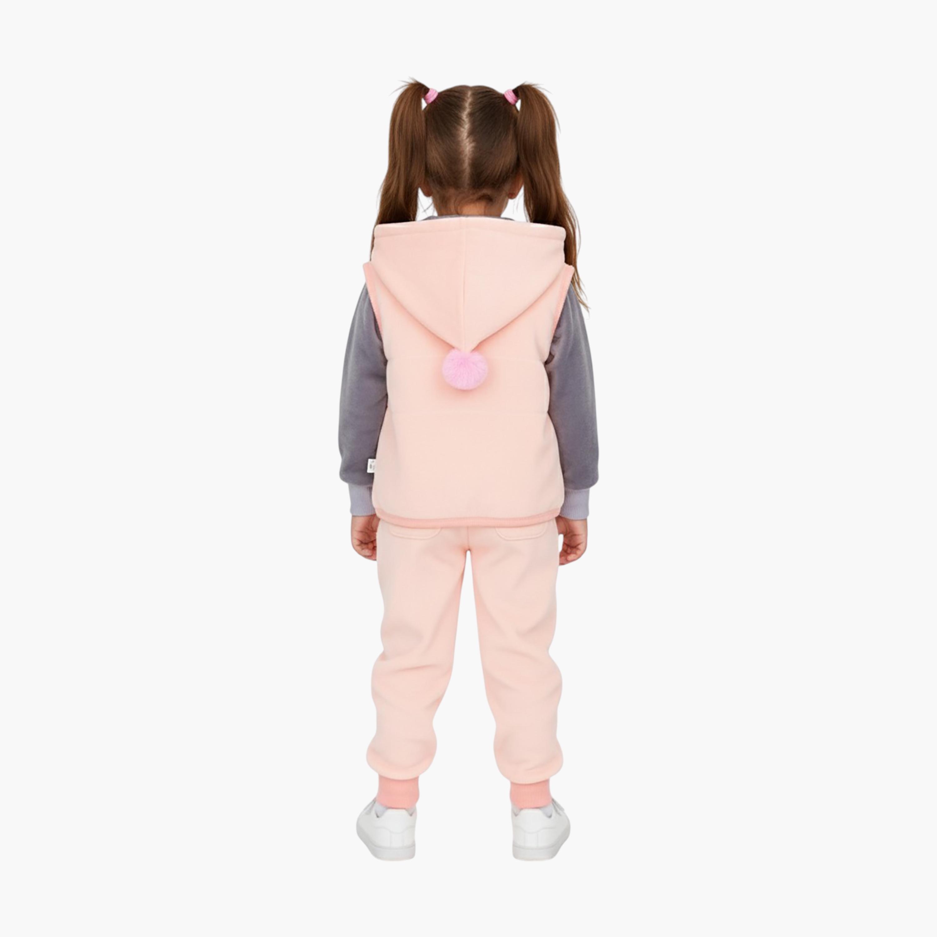 Babyqlo 3-Piece Hooded Jacket with Sweatshirt and Joggers Set-girls-clothing-setsandcoords-image-2
